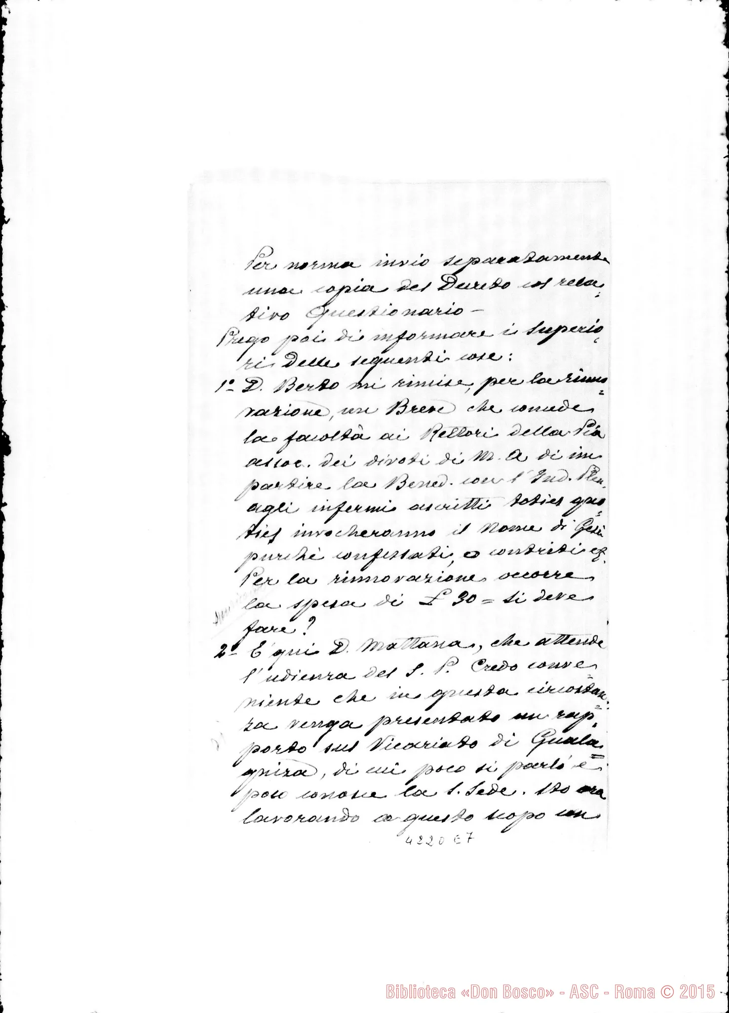 Fotogramma E 7 — Don Marenco-Don Gusmano. Roma, 14-07-1907. Sulla Relazione ai W. E RR.