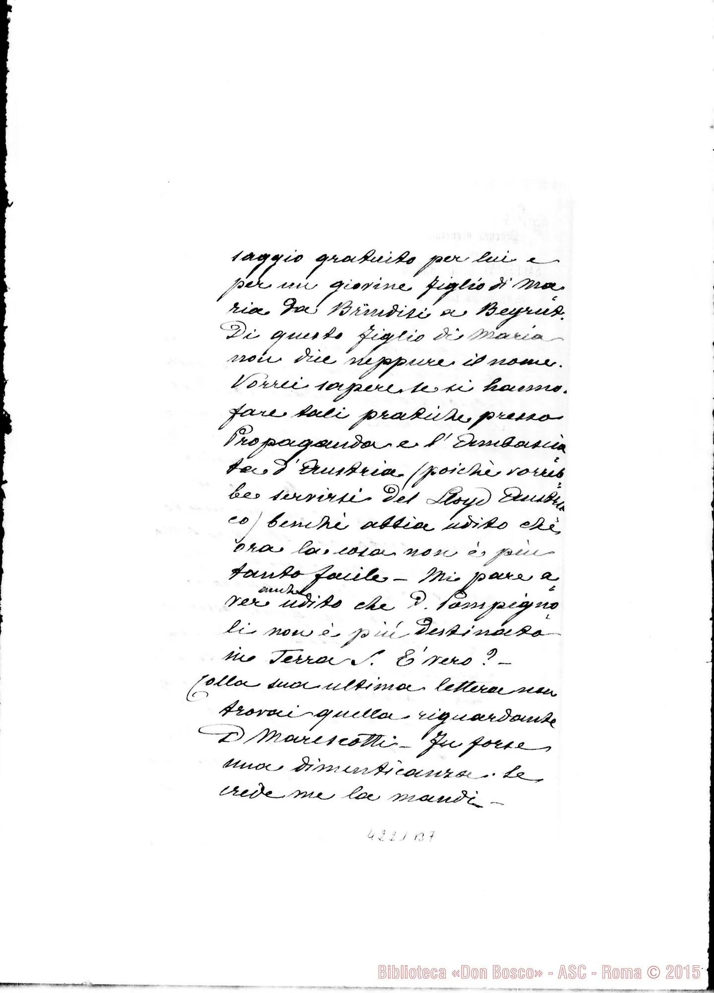 Fotogramma B 7 — Don Marenco-Don Gusmano. Roma, 11-09-1907. Proposizioni condannate dal Papa