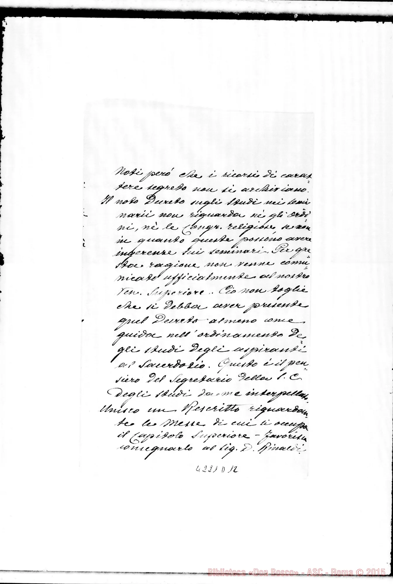 Fotogramma D 12 — Don Marenco-Don Gusmano. Roma, 23-11-1907. Su Don Perrot