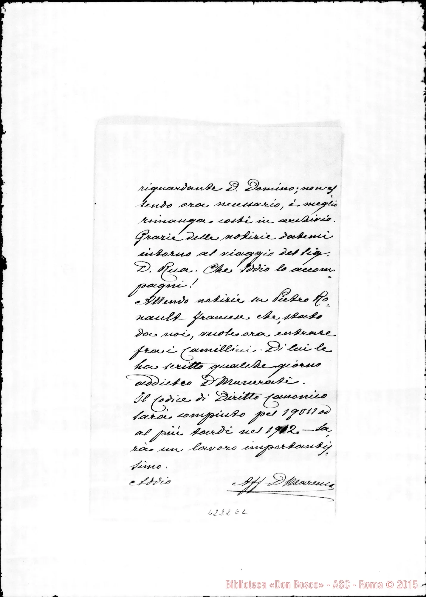Fotogramma E 2 — Don Marenco-Don Gusmano. Roma, 22-02-1908. Haruni E Prop. Fide