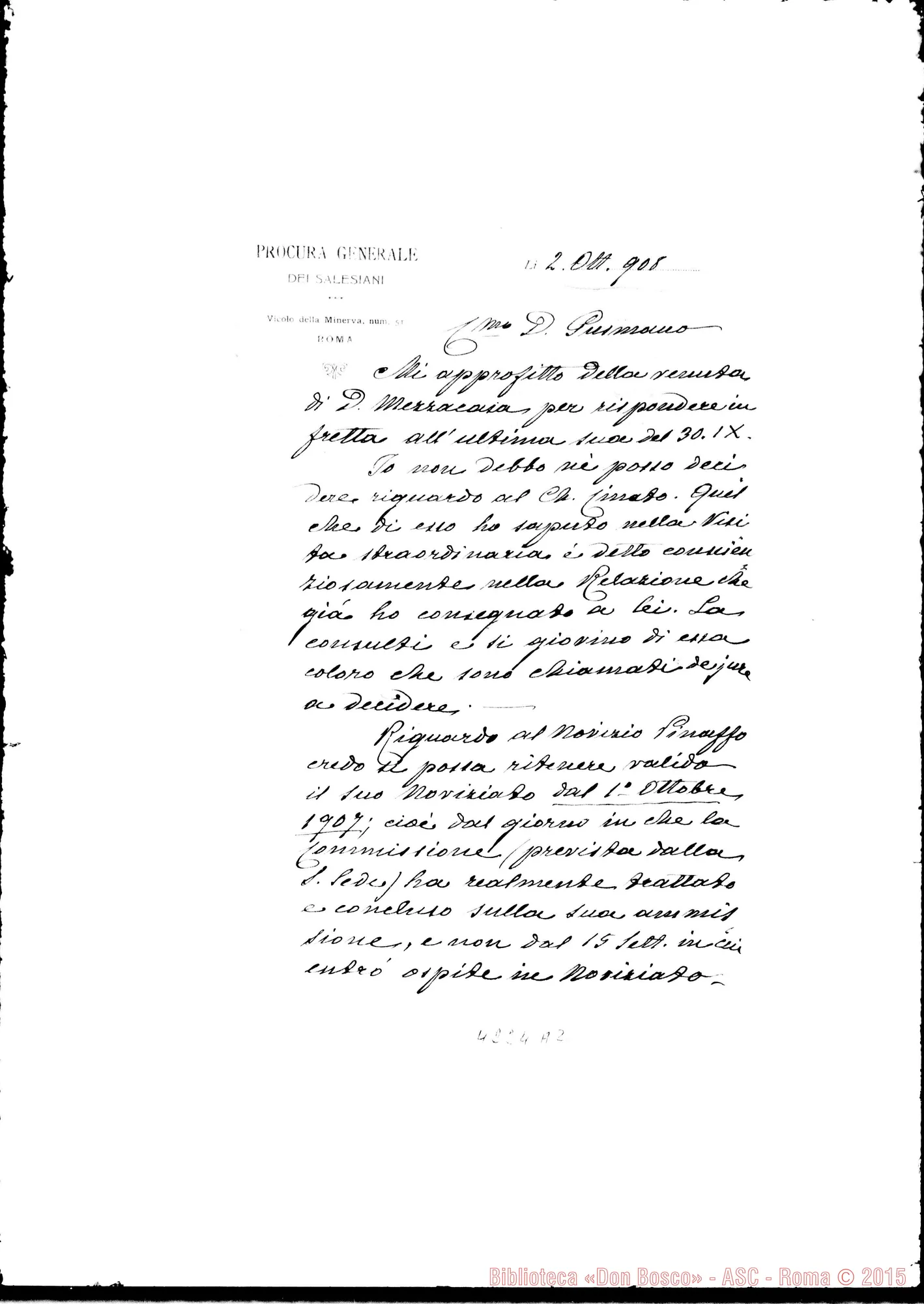 Fotogramma A 2 — Don Marenco-Don Gusmano. Roma, 2-10-1908