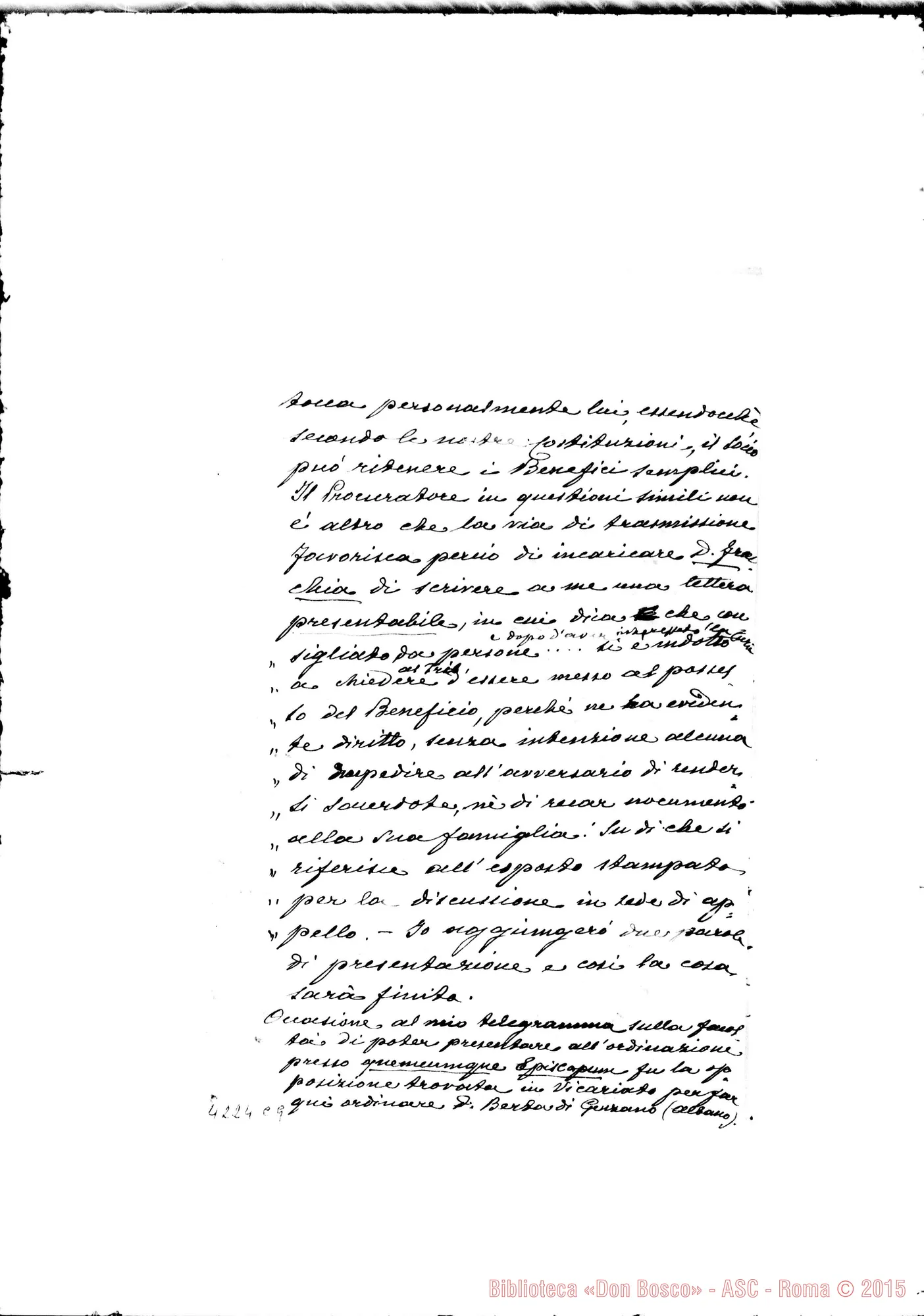 Fotogramma C 9 — Don Marenco-Don Gusmano. Roma, 15-12-1908. Sulle dispense E l’incartamento