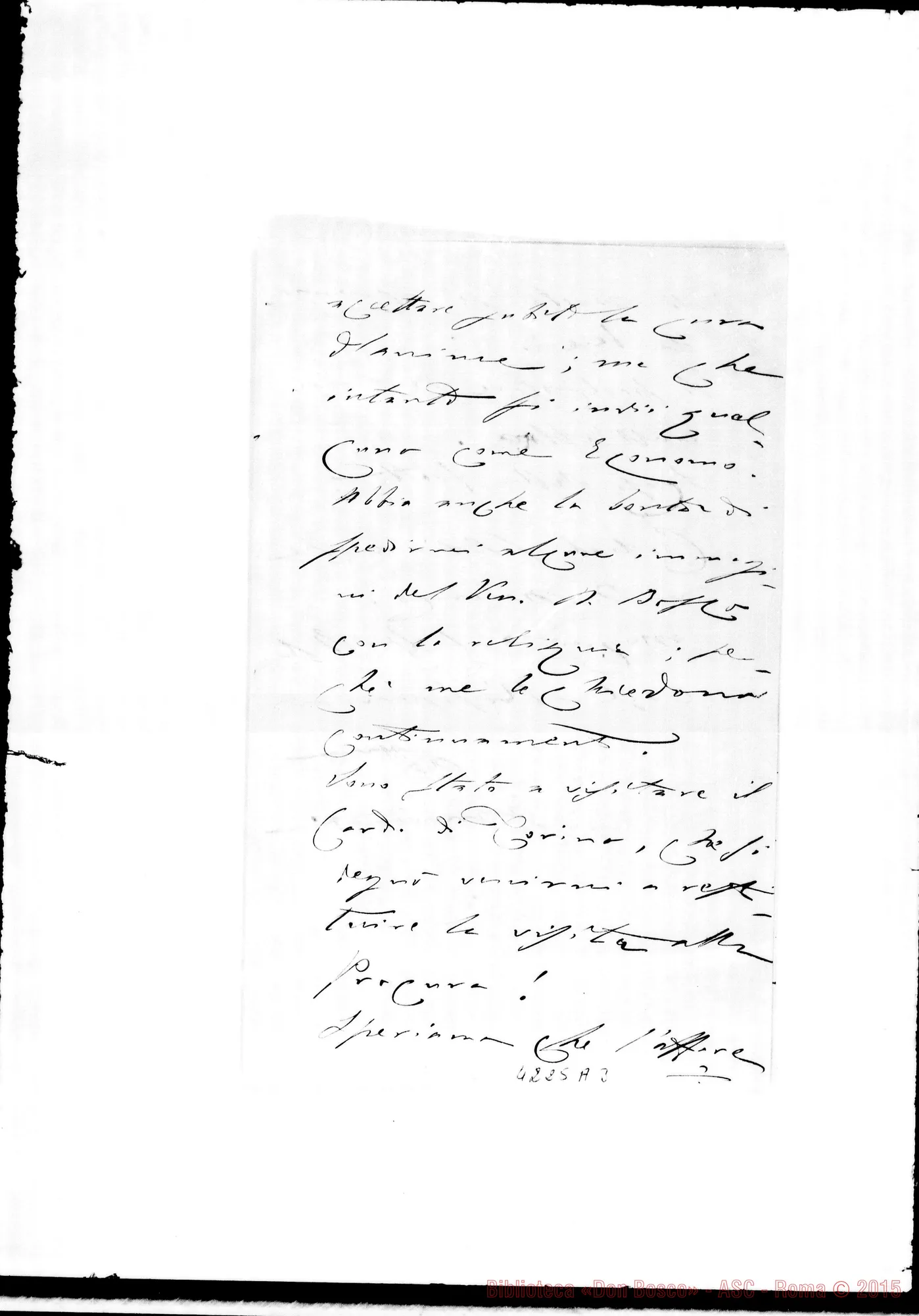 Fotogramma A 3 — Don Munerati-Don Gusmano. Roma, 5-03-1909. Rescritti E dispense