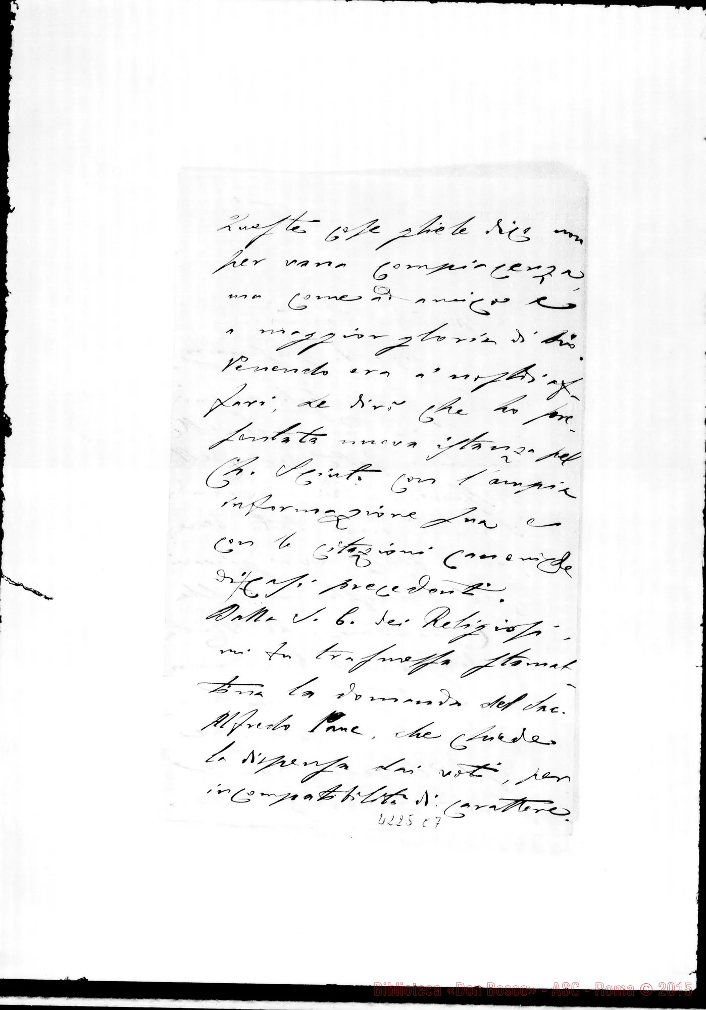 Fotogramma C 7 — Don Munerati-Don Gusmano. Roma, 20-04-1909. Dispense E rescritti
