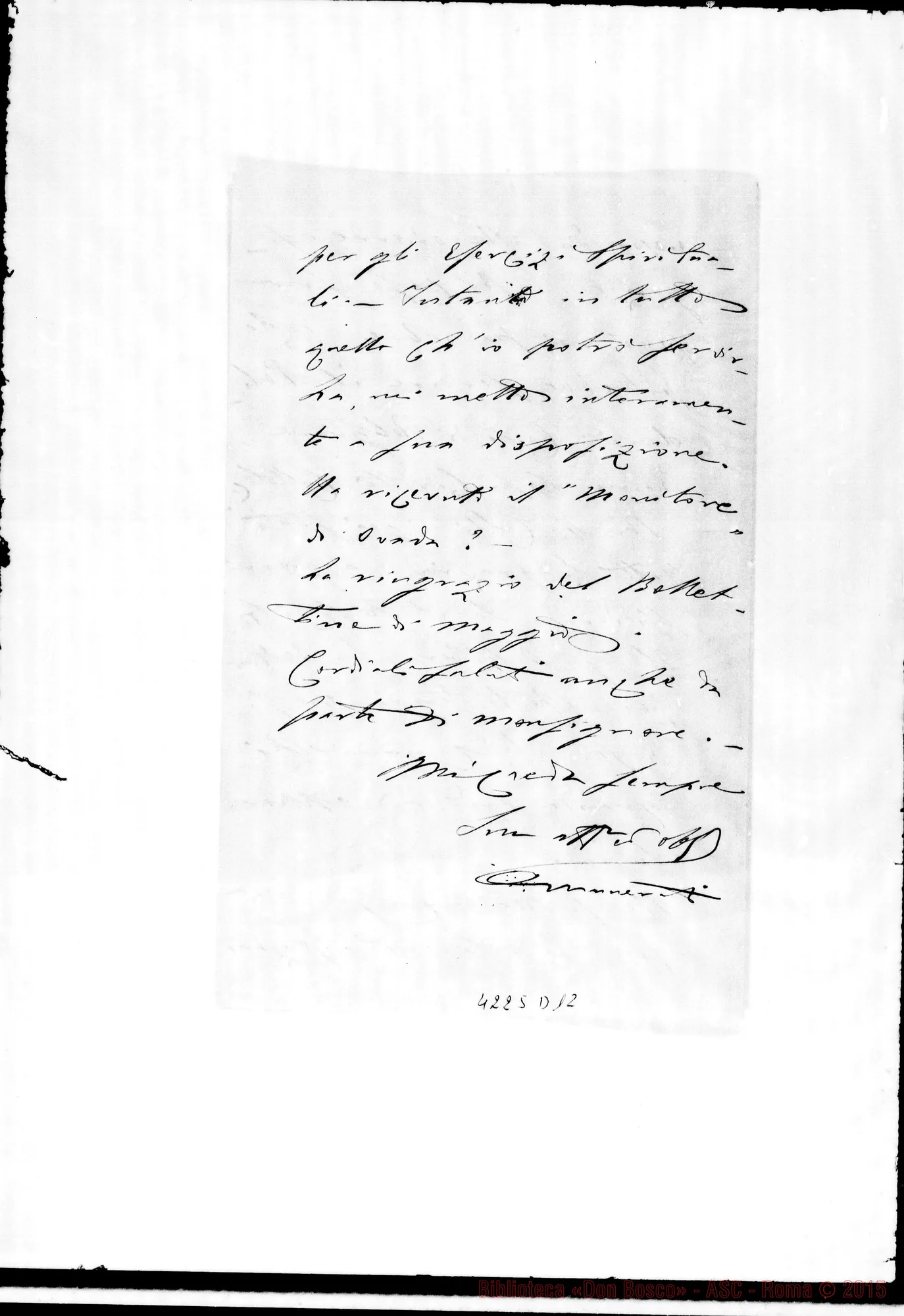Fotogramma D 12 — Don Munerati-Don Gusmano. Roma, 4-05-1909. Parecchi compiti