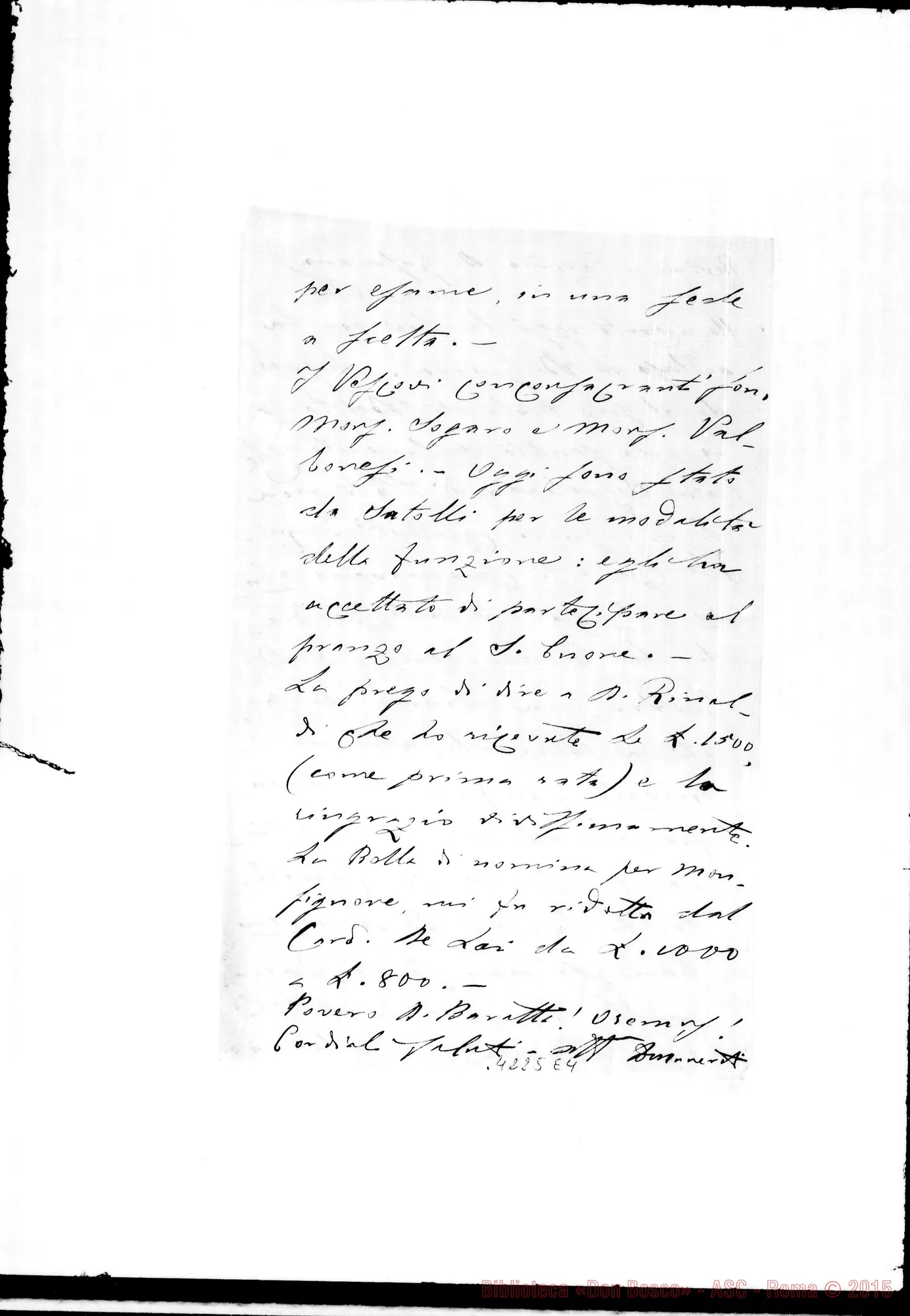 Fotogramma E 4 — Don Munerati-Don Gusmano. Roma, 11-05-1909. Don Guerra, Uditore