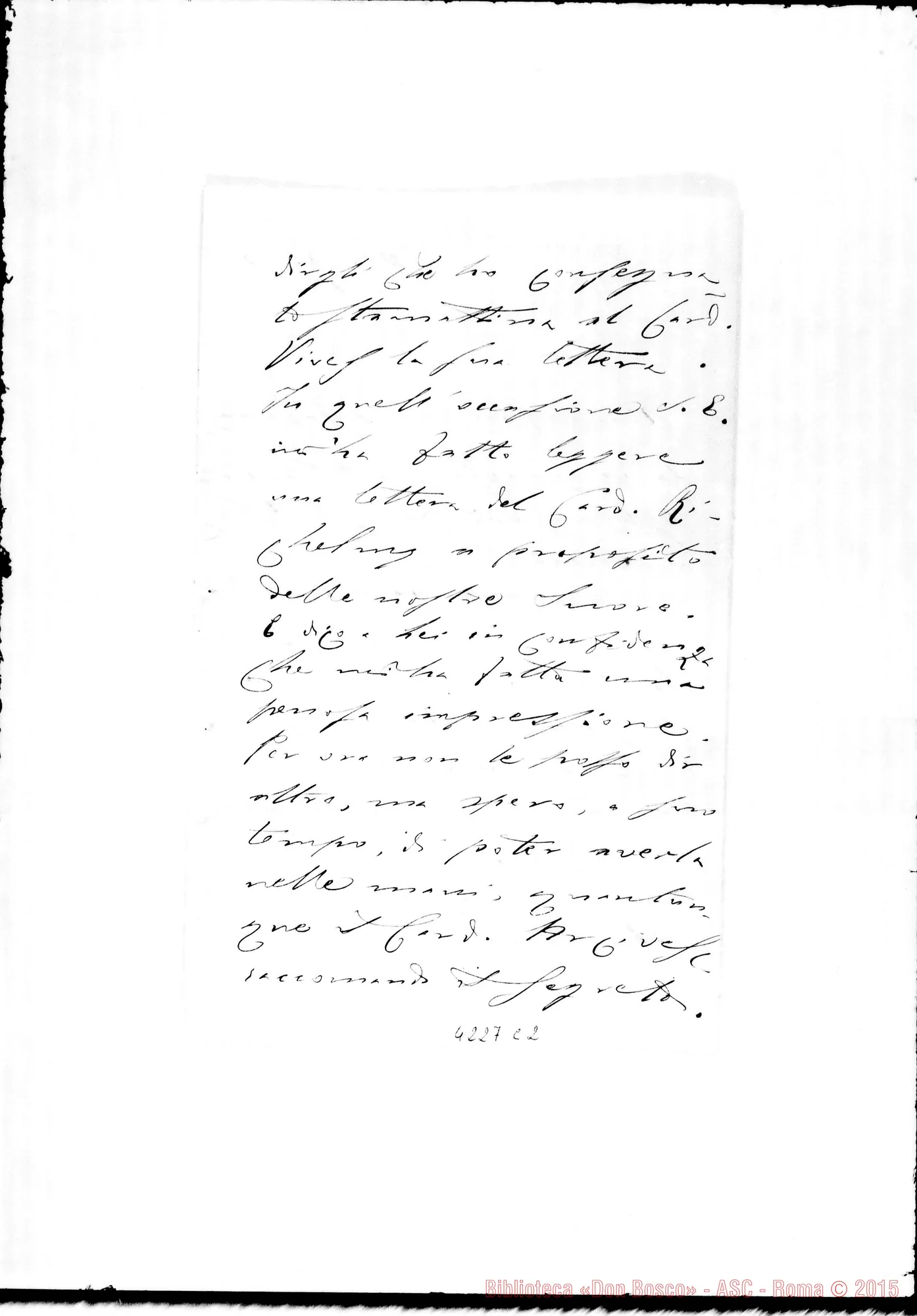Fotogramma C 2 — Don Munerati-Don Gusmano. Roma, 28-09-1909. Costit. delle Suore E Card. Richelmy