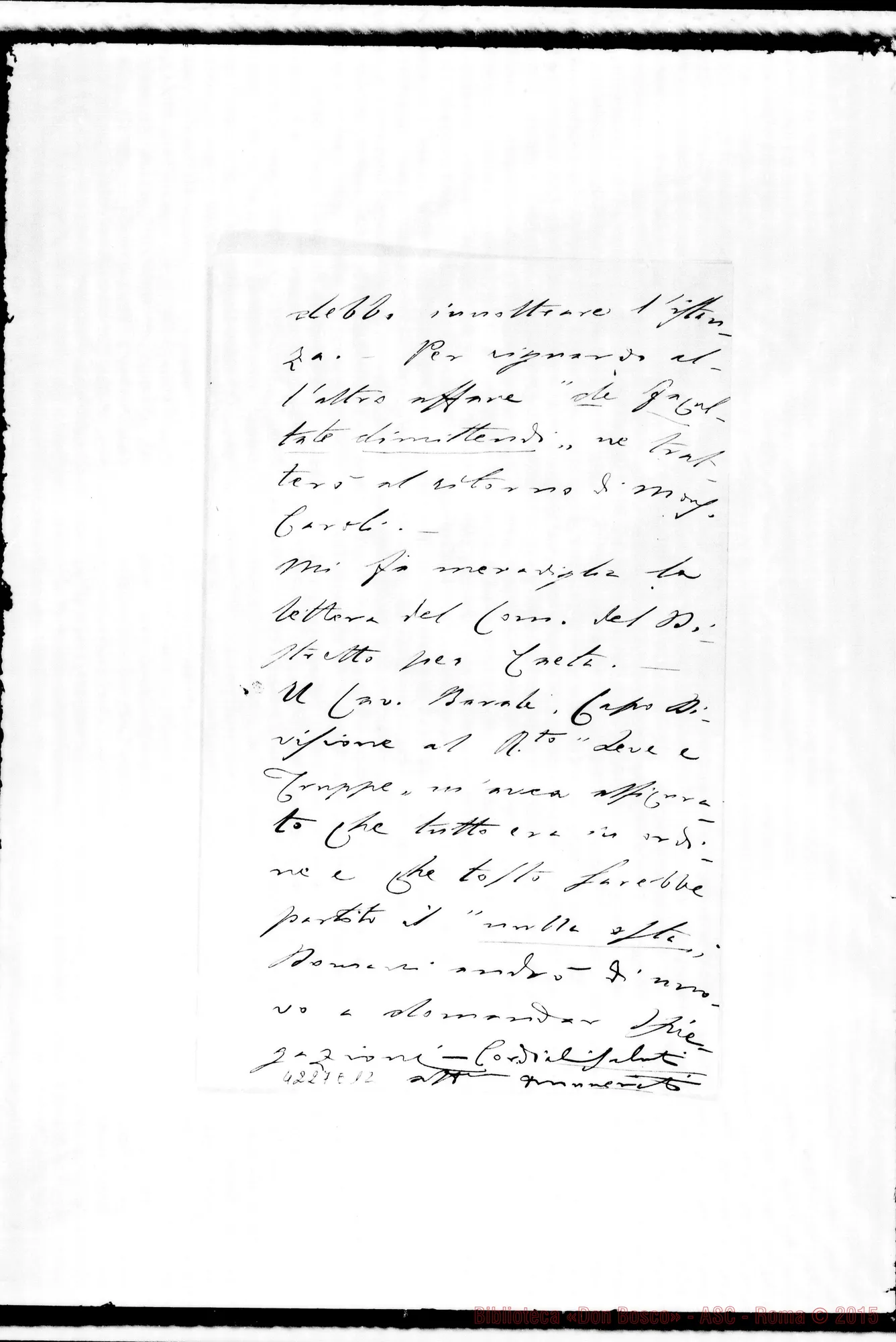 Fotogramma E 12 — Don Munerati-Don Gusmano. Roma, 17-10-1909. Commendatizie per Don Tonelli