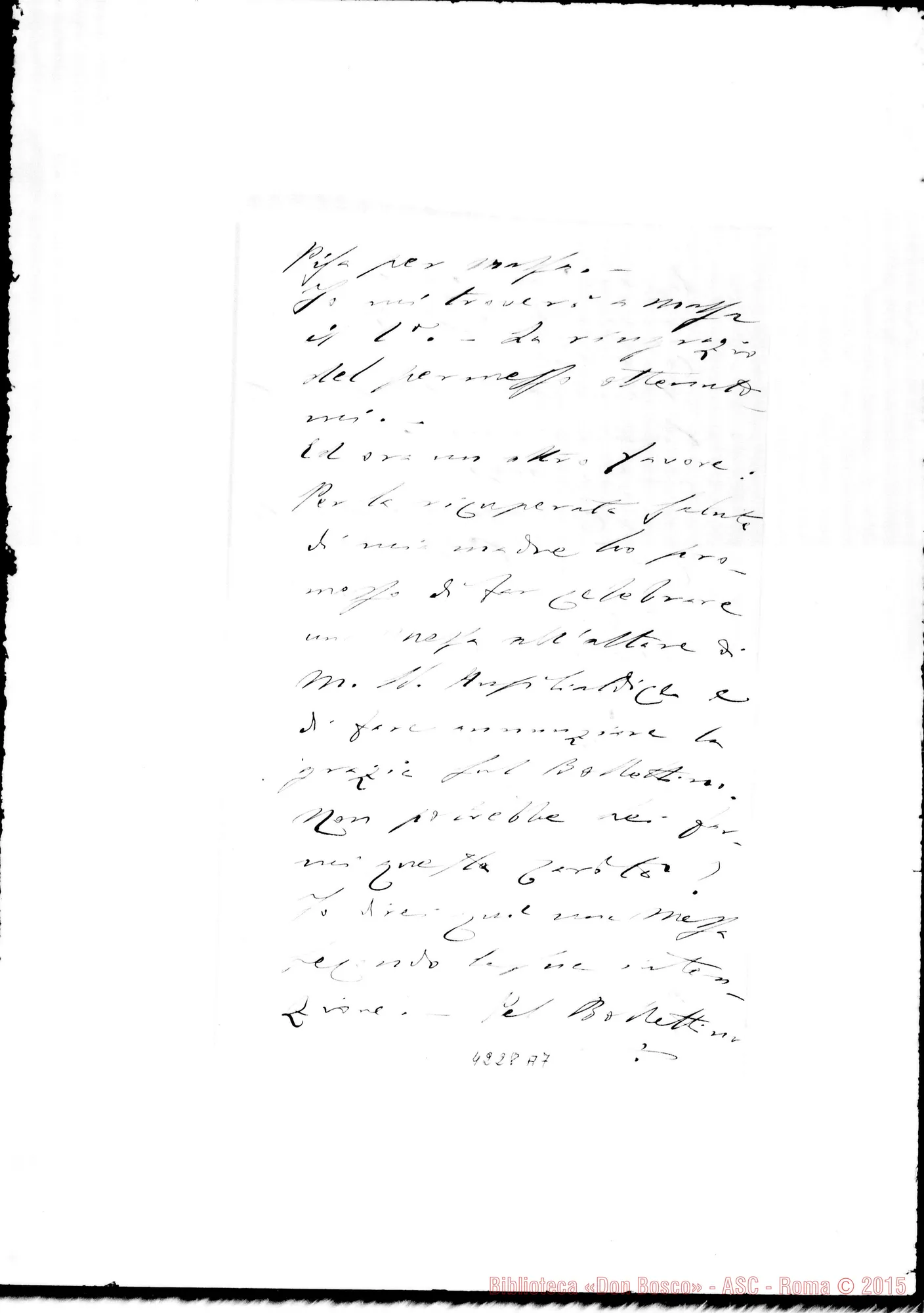 Fotogramma A 7 — Don Munerati-Don Gusmano. Roma, 25-10-1909. Rescritto per Mellica