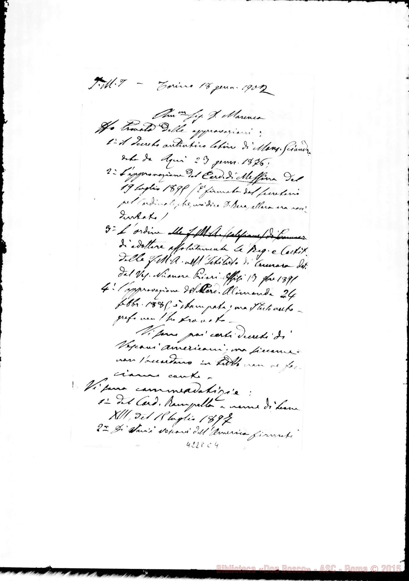 Fotogramma C 4 — Don Bretto Clemente-Don Marenco. Torino, 18-01-1902