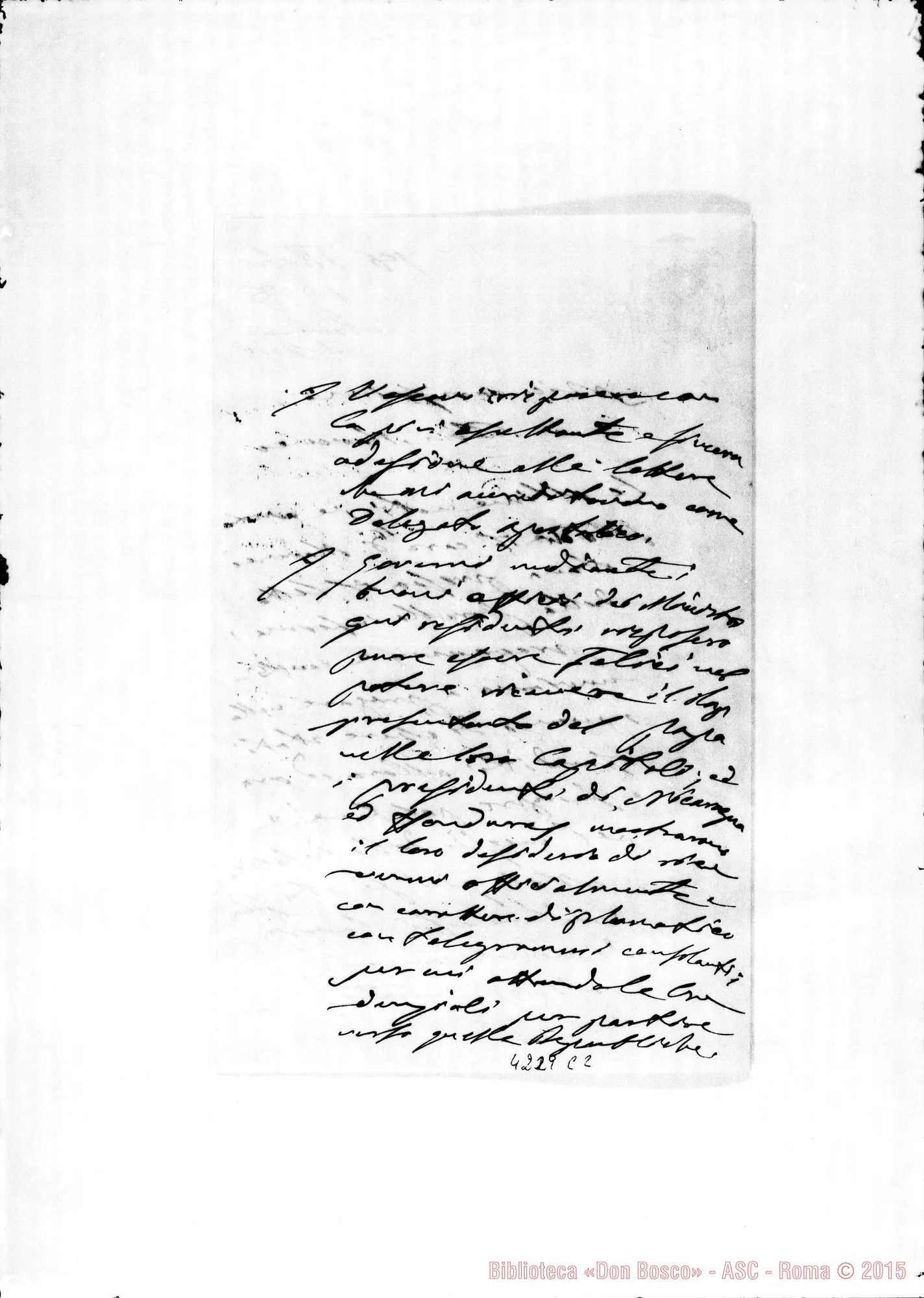 Fotogramma C 2 — Mons. Cagliero-Don Marenco. Costa Rica, 18-10-1908