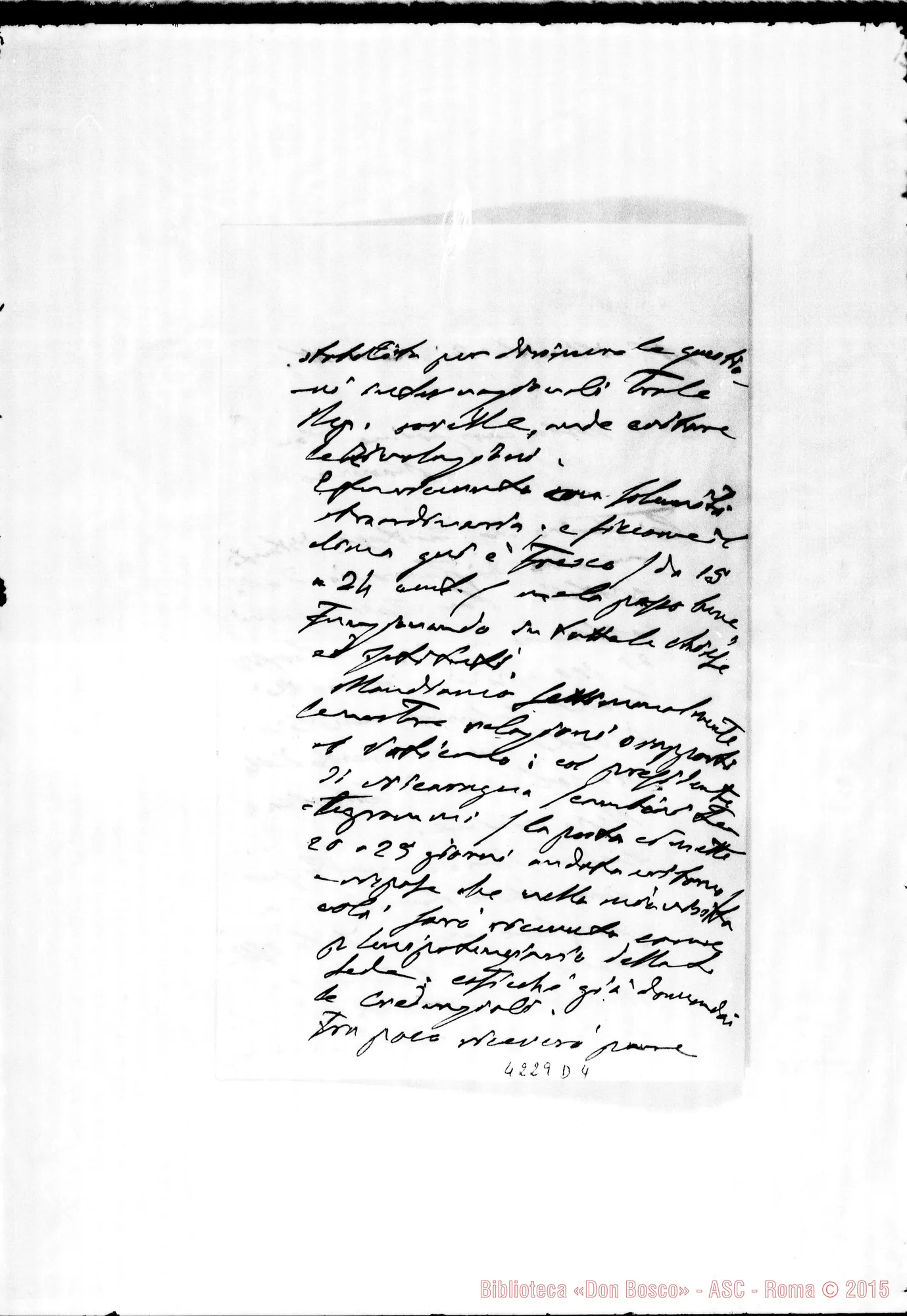 Fotogramma D 4 — Mons. Cagliero- Don Marenco. Costa Rica, senza data