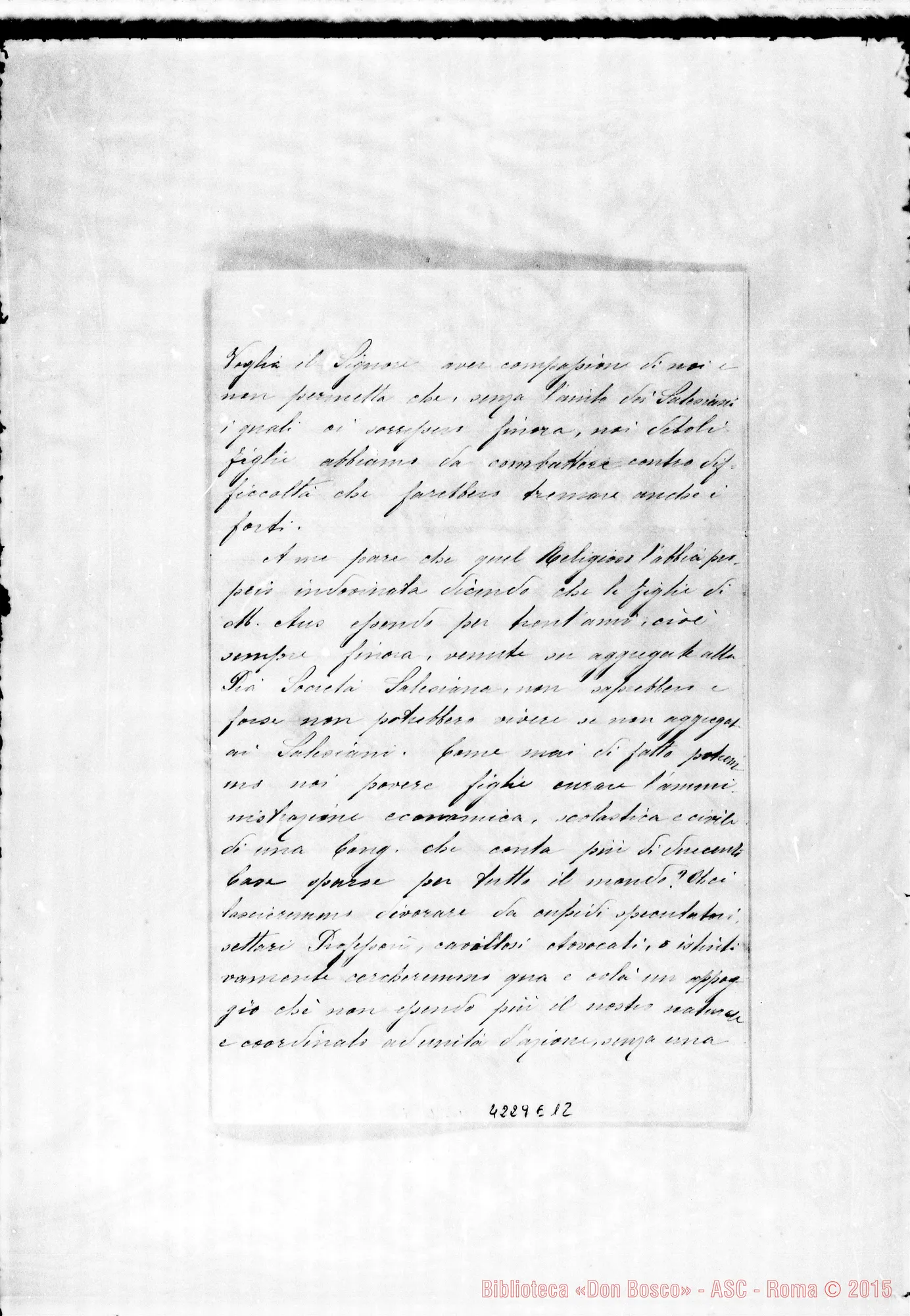 Fotogramma E 12 — Daghero Caterina, suora-Don Marenco. Siviglia, 19-03-1902