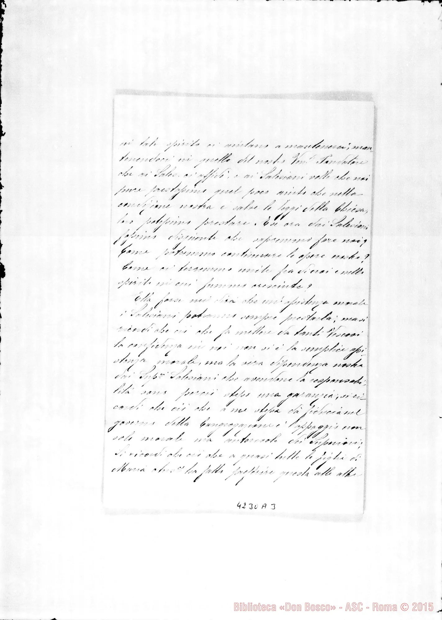 Fotogramma A 3 — Daghero Caterina, suora-Don Marenco. Siviglia, 19-03-1902