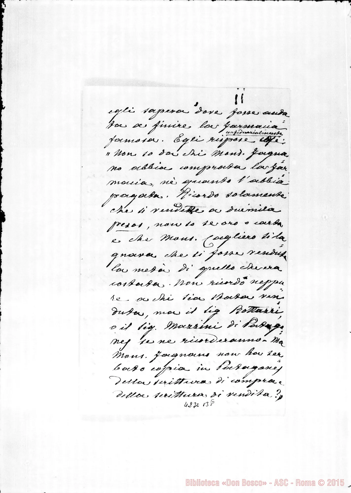 Fotogramma B 8 — Don Marenco-Mons. Fagnano. Roma, 13-03-1906