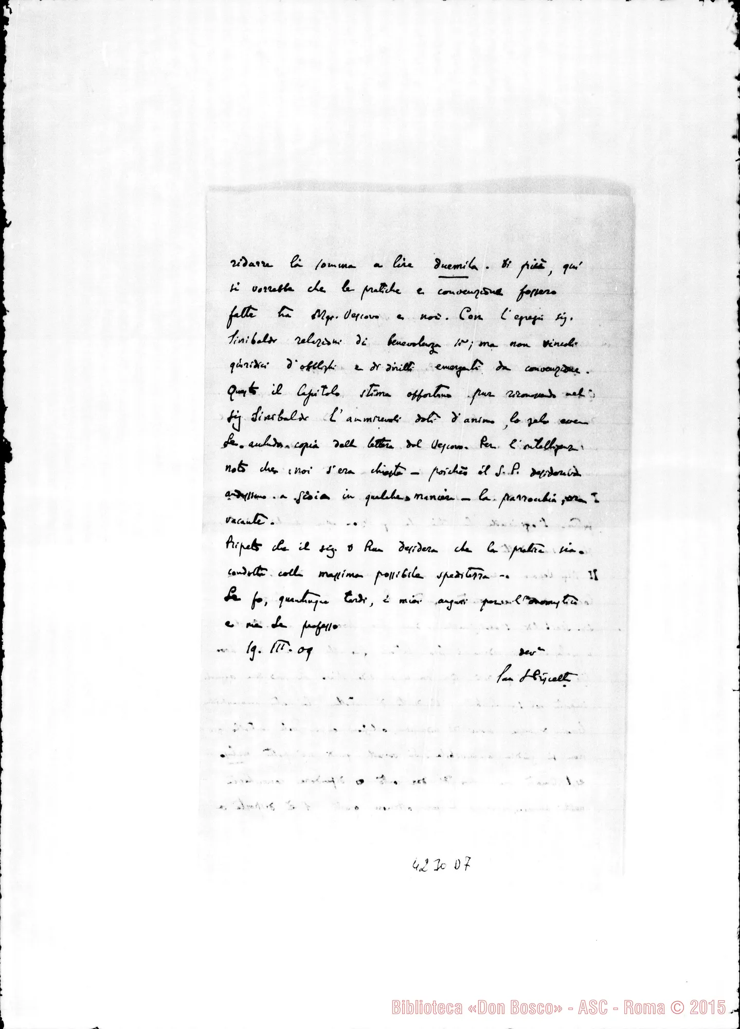Fotogramma D 7 — Don Piscetta-Don Conelli. Torino, 19-03-1909