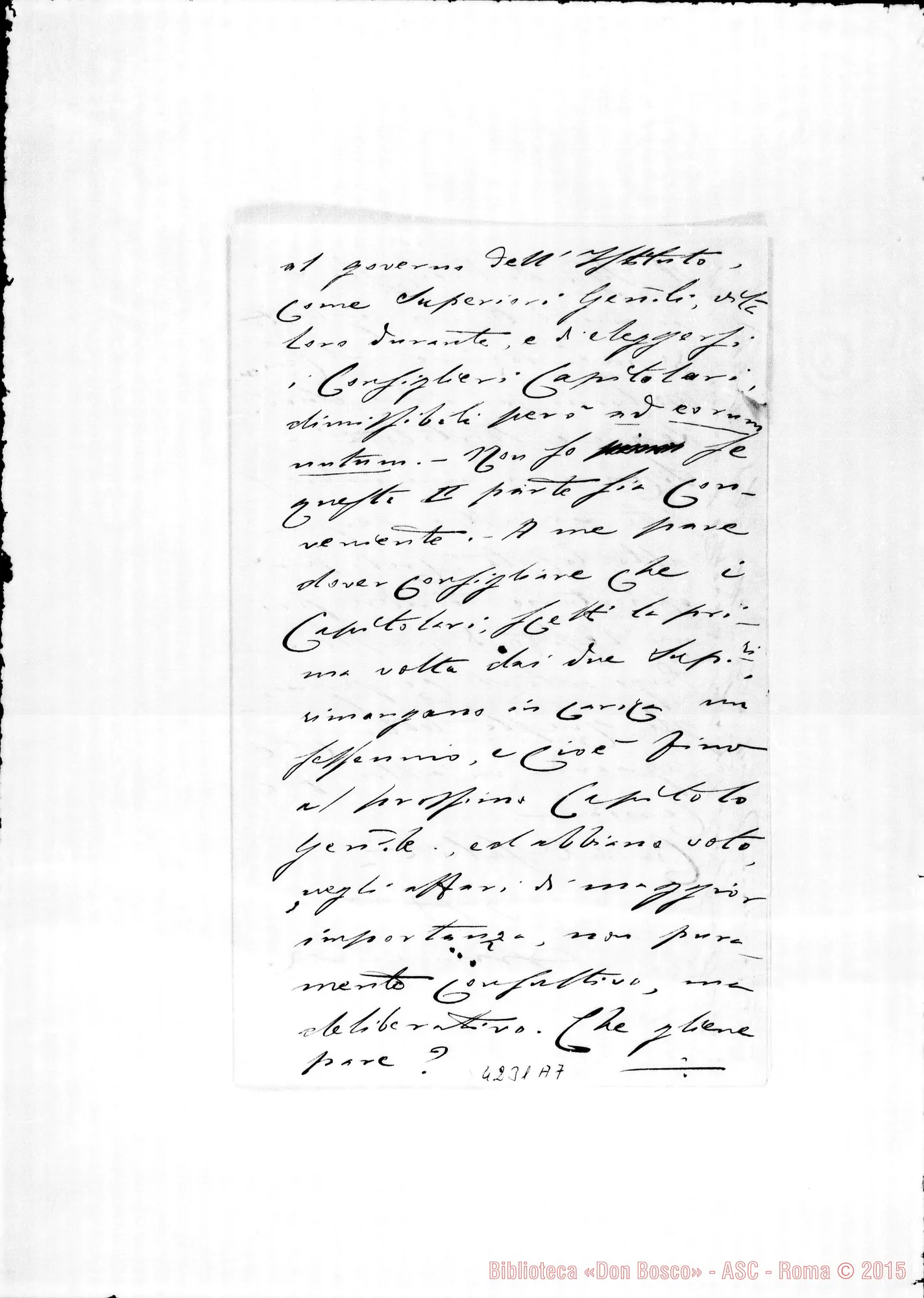 Fotogramma A 7 — Don Munerati-Don Gusmano. Roma, 9-11-1909. Dispensa dei voti. Don Allamano