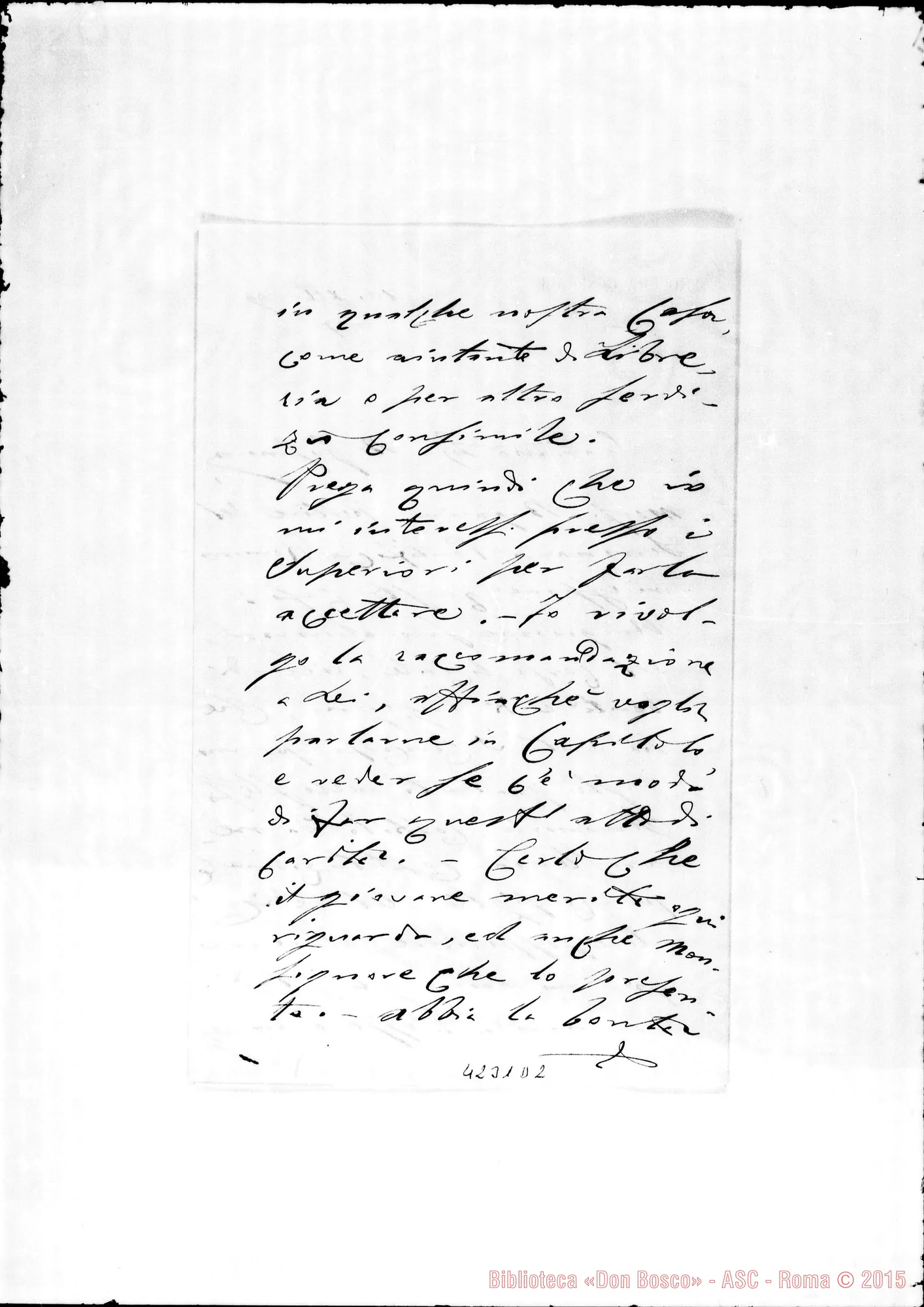 Fotogramma D 2 — Don Munerati-Don Gusmano. Roma, 10-12-1909. Rettore del Seminario Pontif..