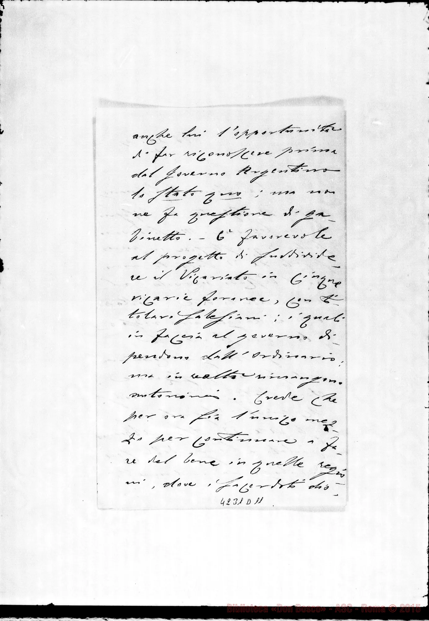 Fotogramma D 11 — Don Munerati-Don Gusmano. Roma, 14-12-1909. Patagonia. Senza vesc. benevolo…