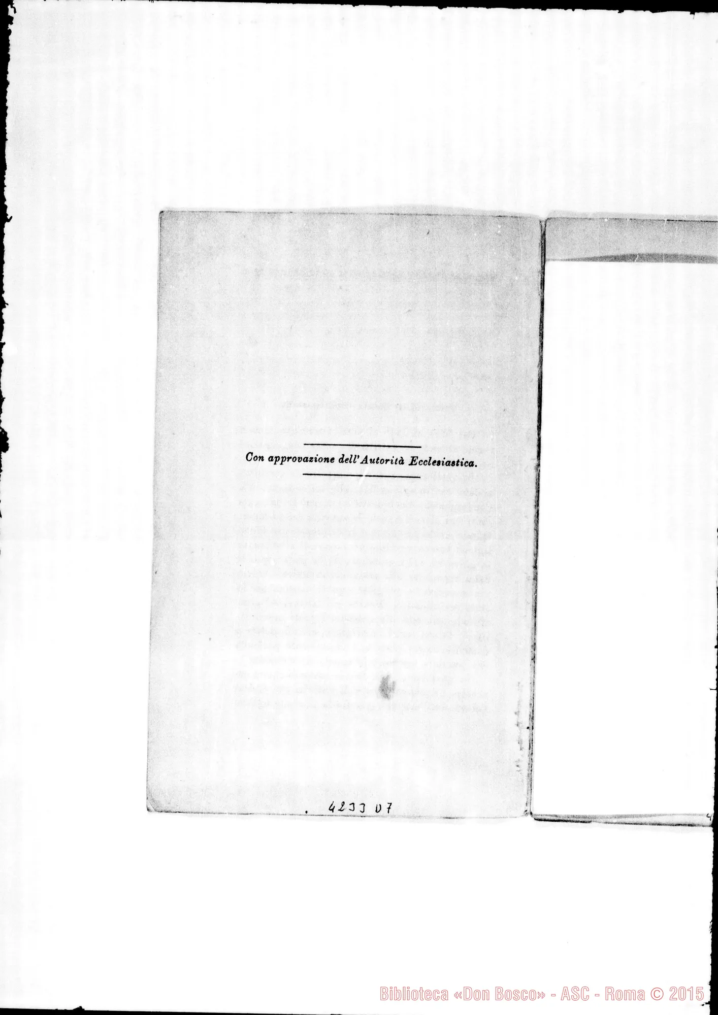 Fotogramma D 7 — 1874: Cenni storici sulla Congregazione E relativi chiarimenti. Stampato