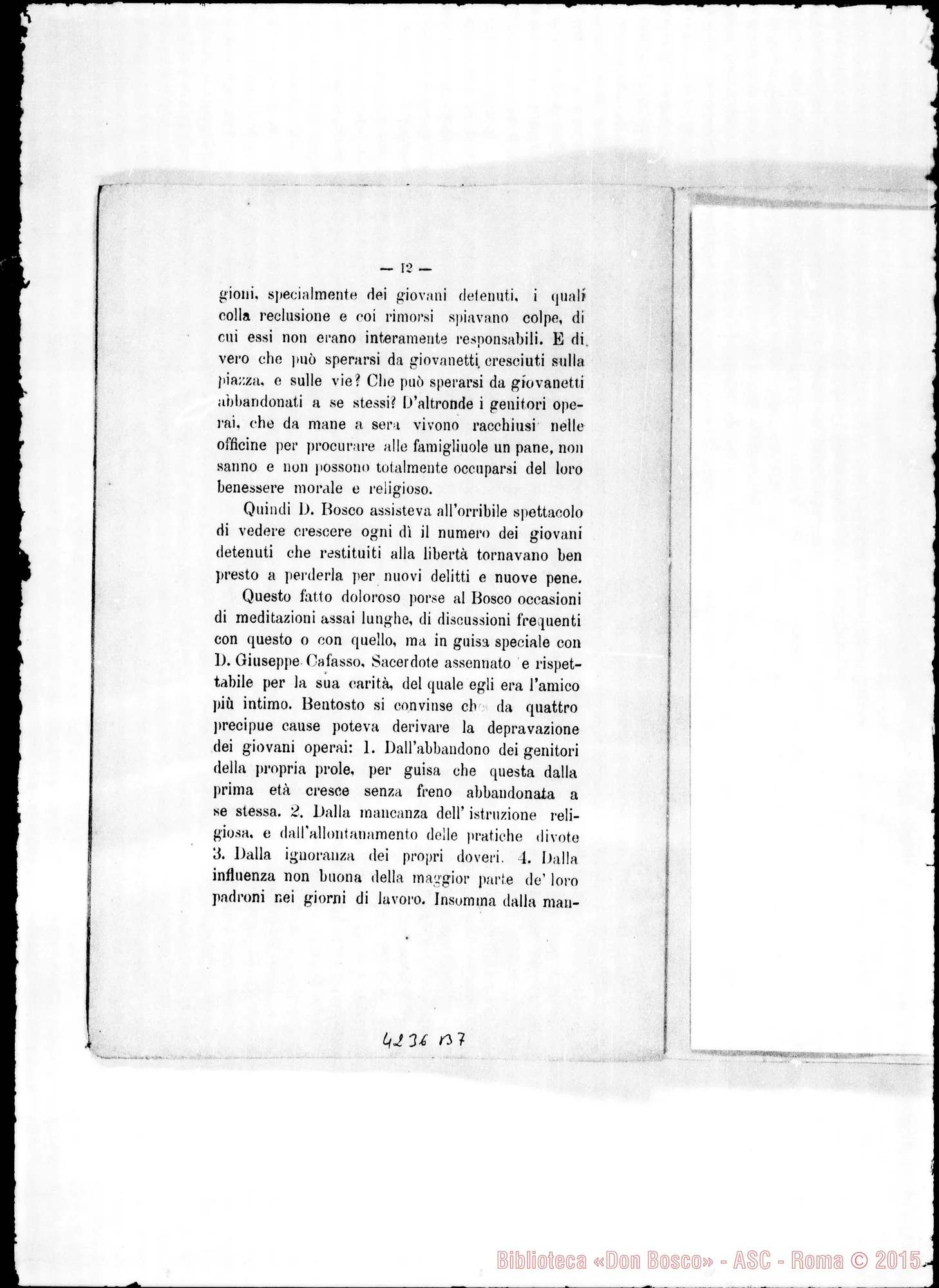 Fotogramma B 7 — Costantino Leonori: cenni sulla Società di S. Fr. di Sales. Stampato