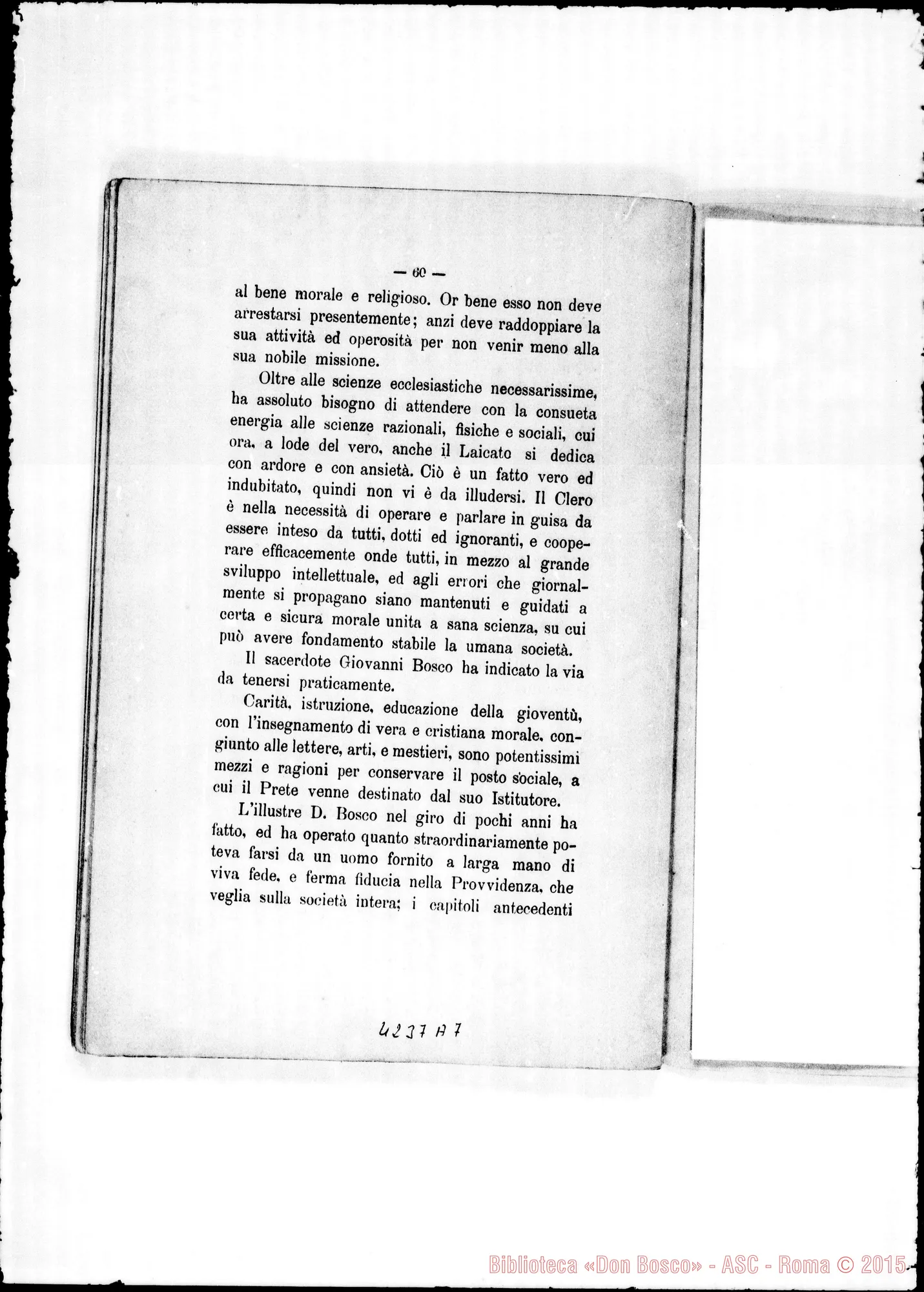Fotogramma A 7 — Costantino Leonori: cenni sulla Società di S. Fr. di Sales. Stampato