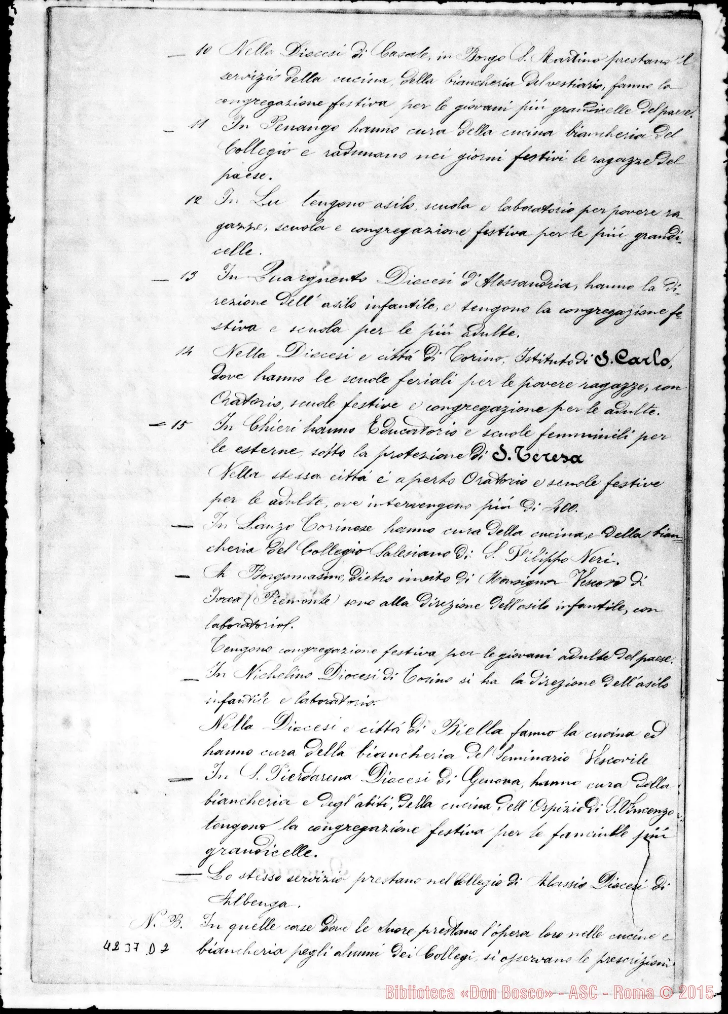 Fotogramma D 2 — Bella copia dello stesso documento