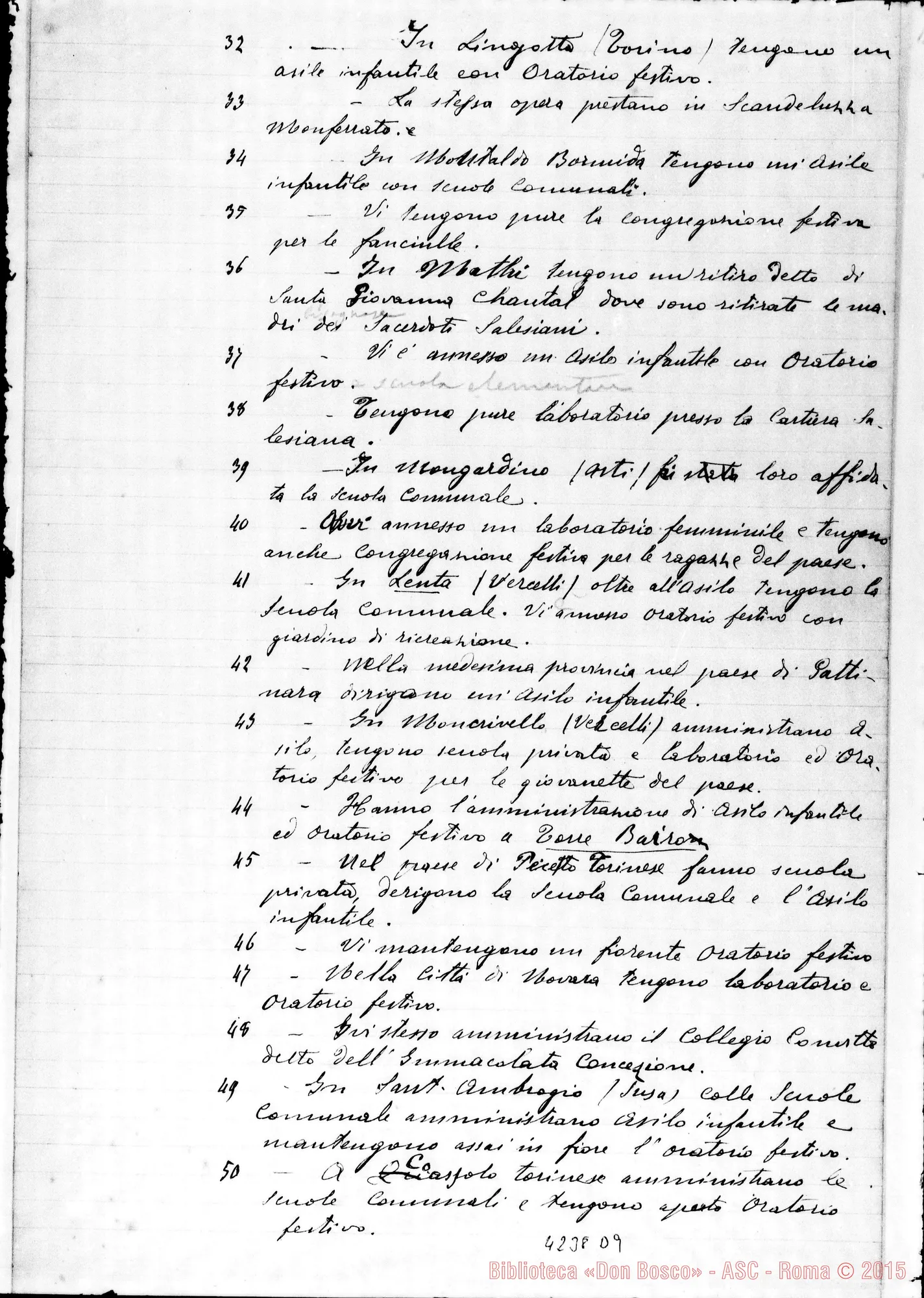 Fotogramma D 9 — 1892: Esposizione dello stato morale E materiale. Minuta ms.. Due stesure