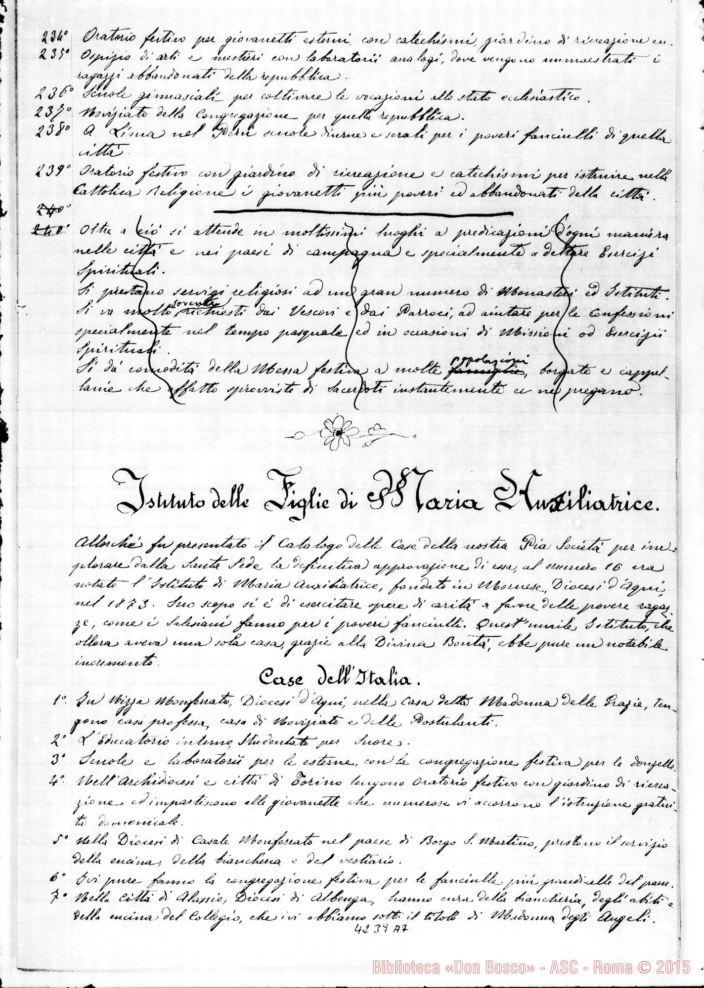 Fotogramma A 7 — 1892: Esposizione dello stato morale E materiale. Minuta ms.. Due stesure