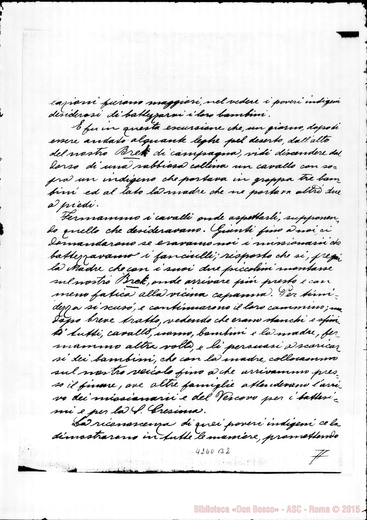 Fotogramma B 2 — Mons. Cagliero-Dir. dell’Opera della S. Infanzia. Viedma, 15-11-1896, con traduzione in francese