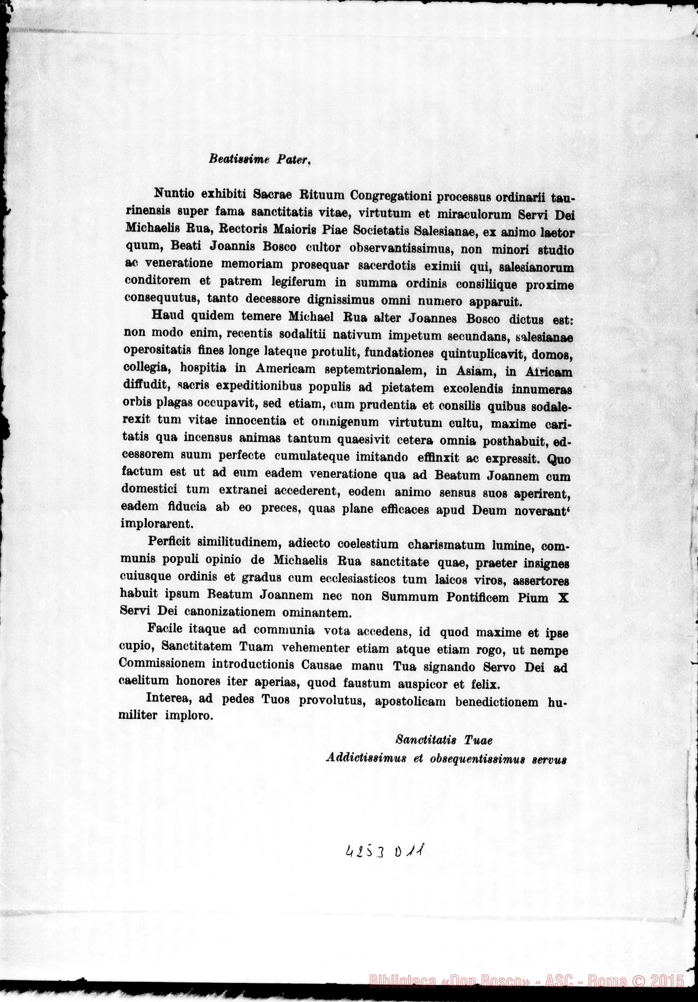 Fotogramma D 11 — Modelli di lettere postulatorie. Stampati