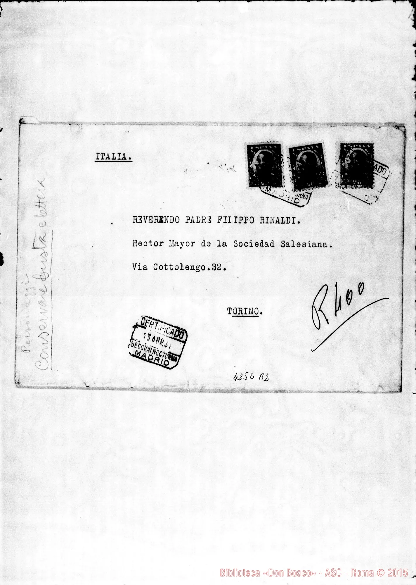 Fotogramma A 2 — Alfonso XIII, Re di Spagna-Don Rinaldi. Madrid, 30-03-1931