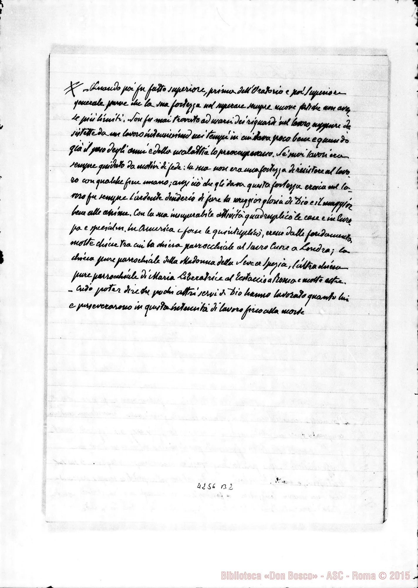 Fotogramma B 2 — Barberis Giulio: Processo Informativo di Don Rua. Ms. autogr. con la deposizione. Torino, 29-10-1923