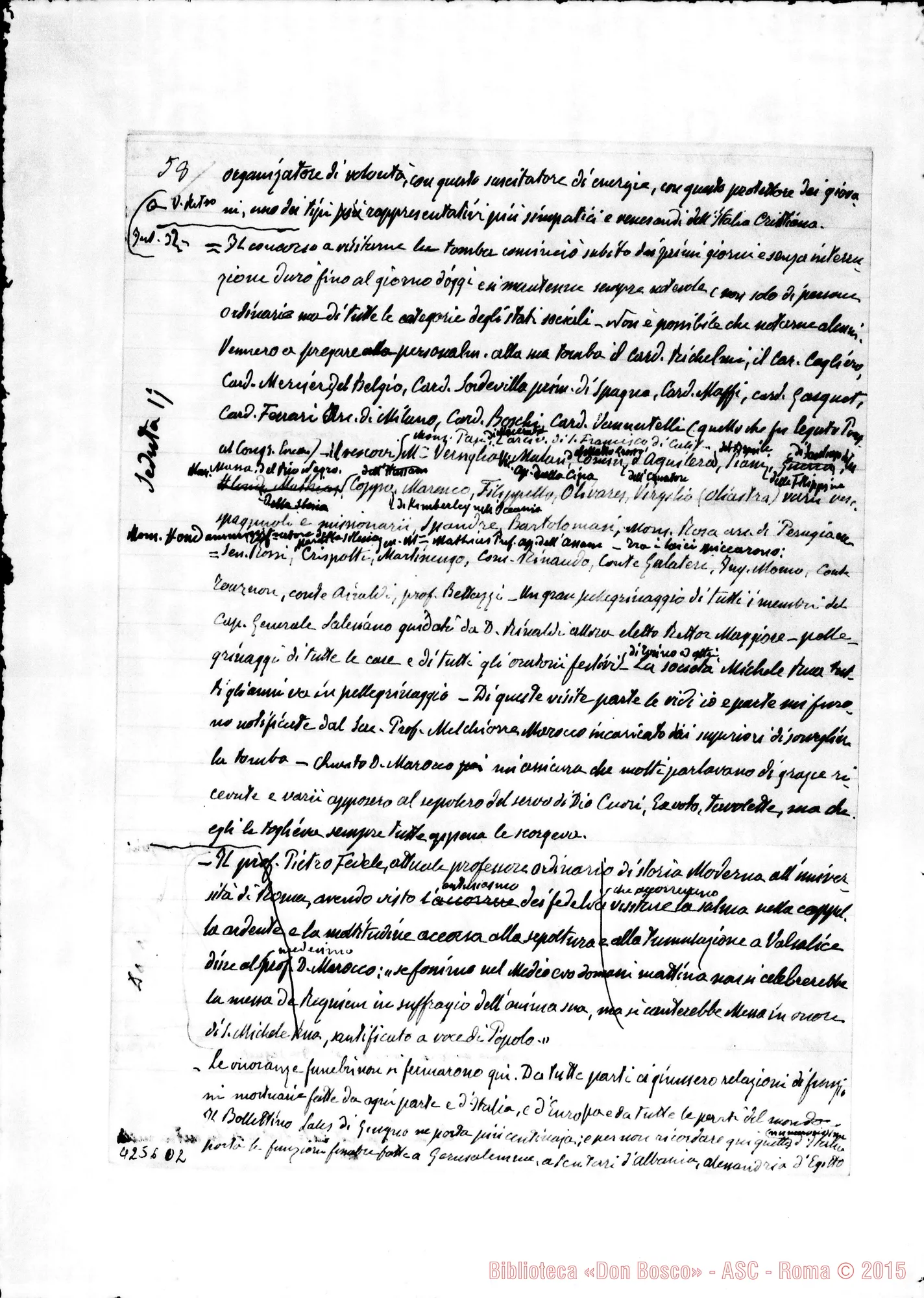 Fotogramma D 2 — Barberis Giulio: Processo Informativo di Don Rua. Ms. autogr. con la deposizione. Torino, 29-10-1923