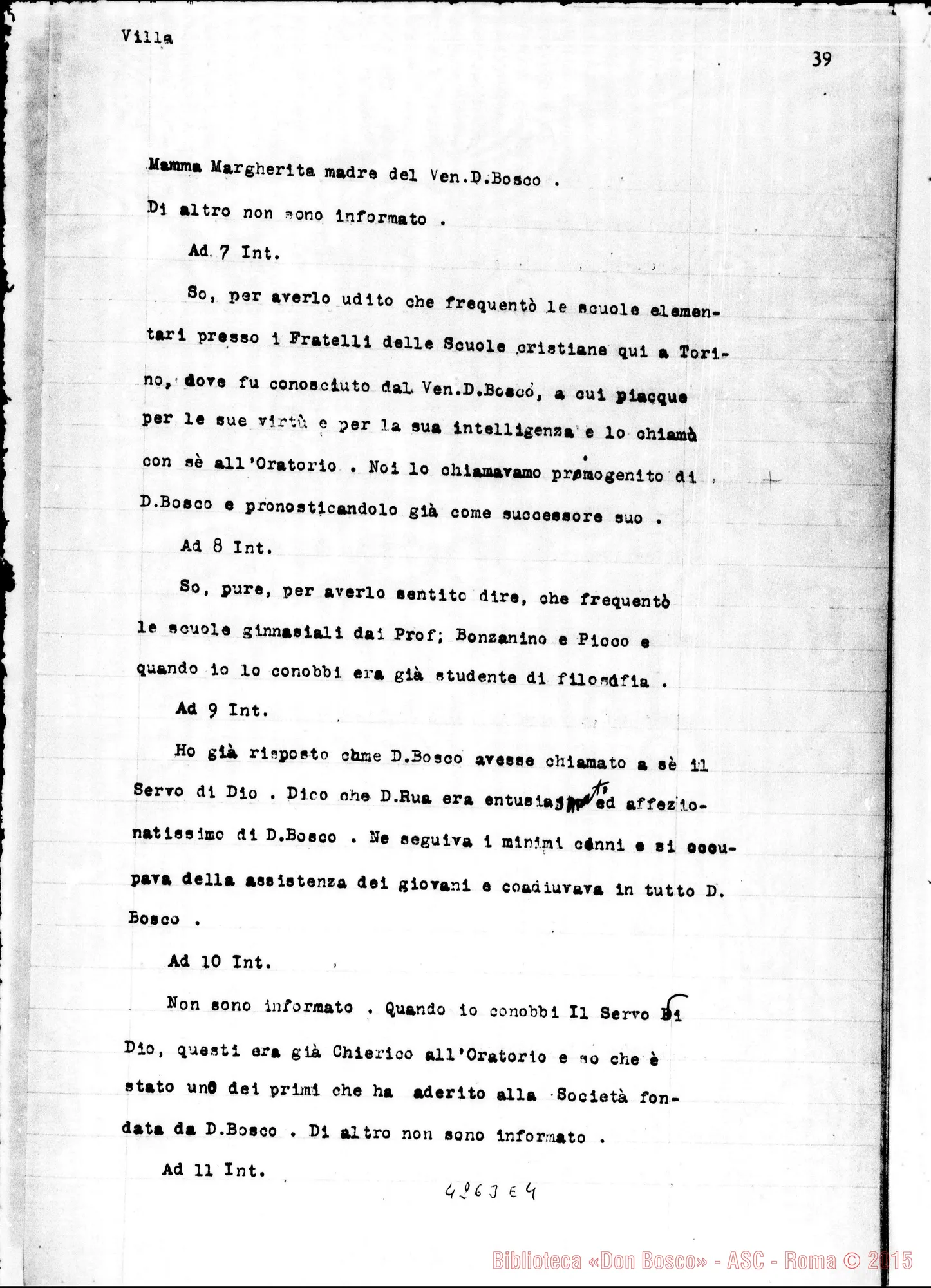 Fotogramma E 4 — Villa Giovanni, vedovo