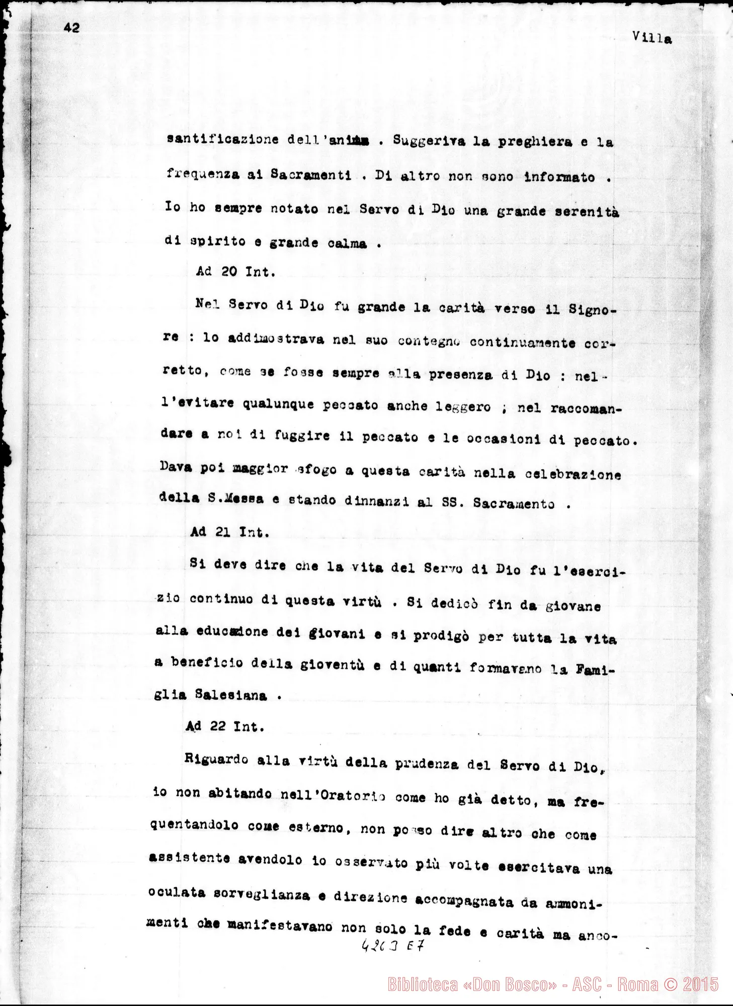 Fotogramma E 7 — Villa Giovanni, vedovo