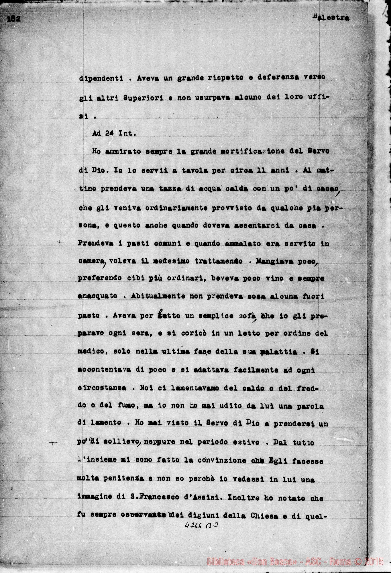 Fotogramma B 3 — Balestra Giuseppe, coad. SDB, ex segr. di Don Rua