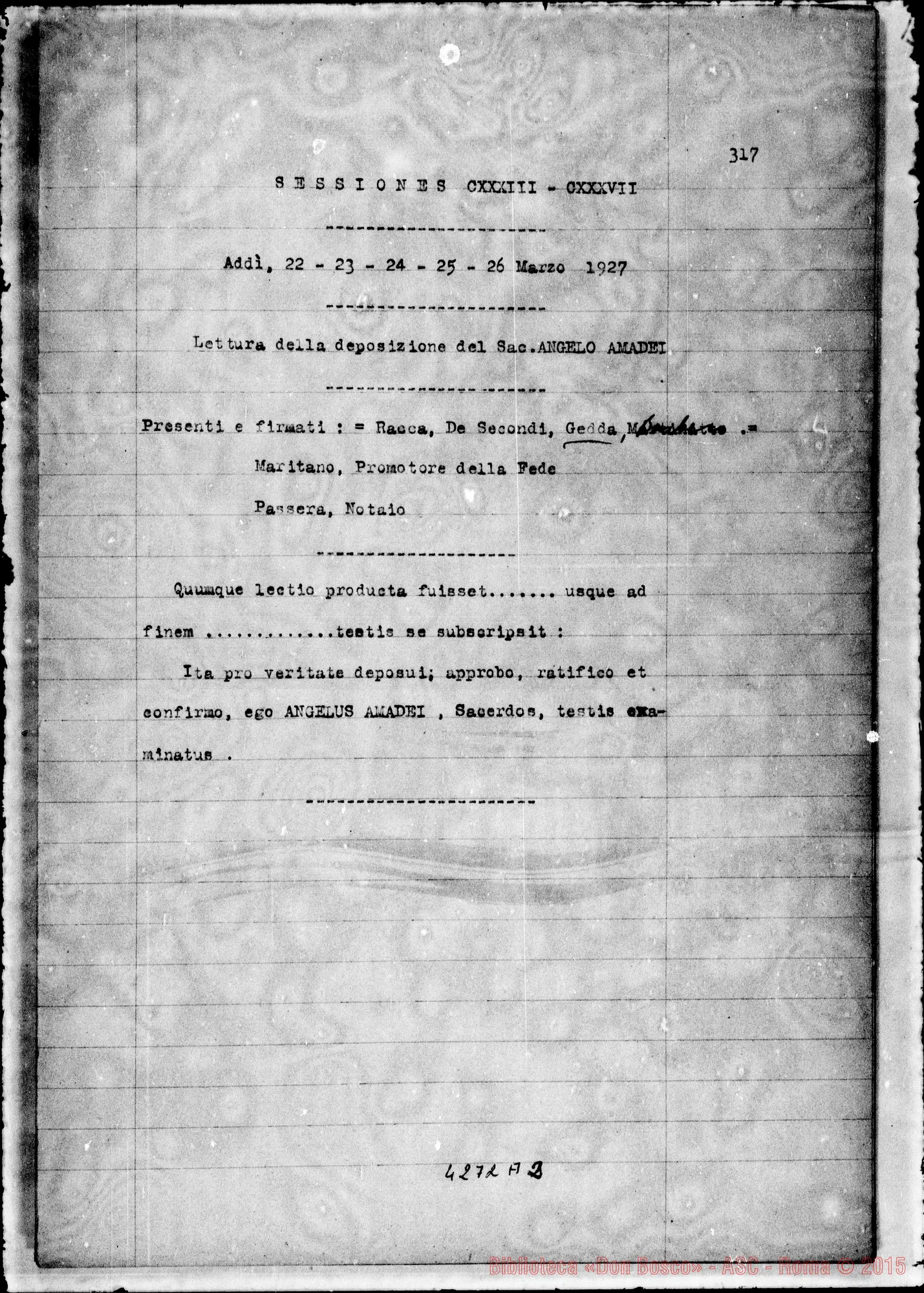 Fotogramma A 2 — Amadei Angelo, sac. SDB