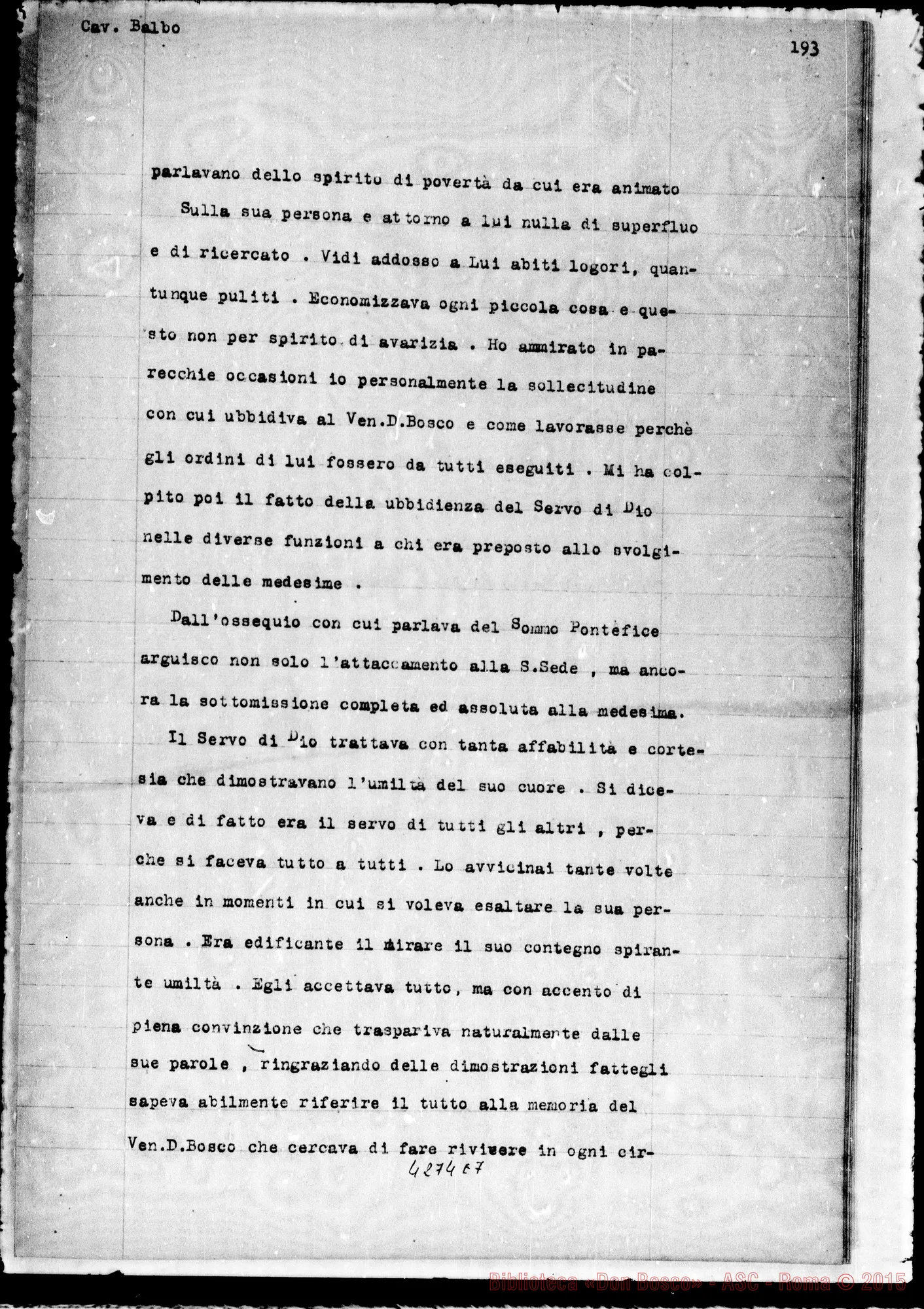 Fotogramma E 7 — Balbo Enrico, cav.