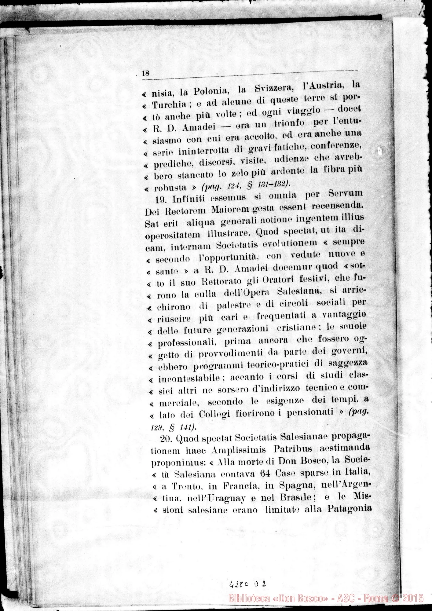 Fotogramma D 2 — Processo: Informatio super dubio an sit signanda Commissio Introductionis Causae in casu et ad effectum de quo agitur
