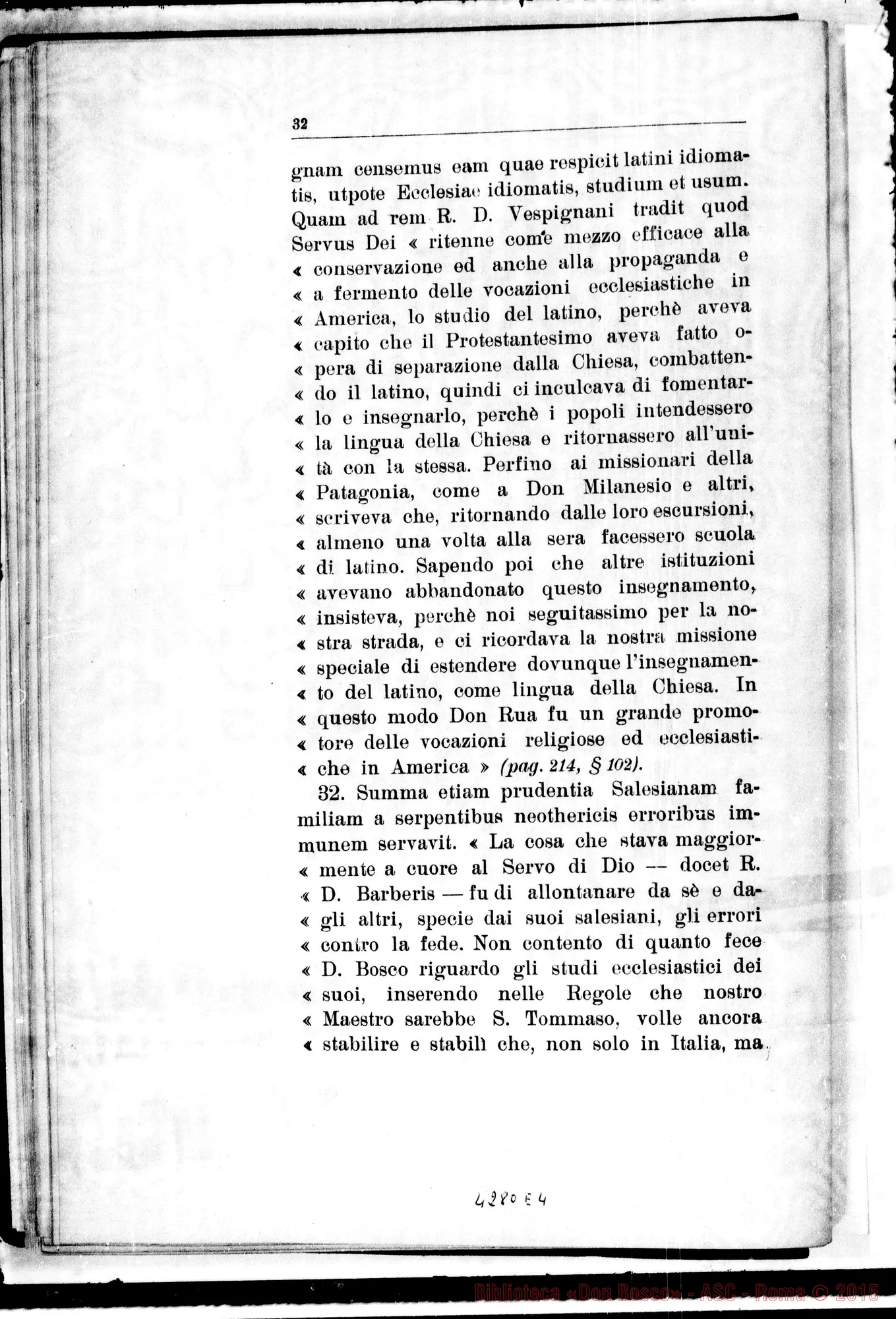 Fotogramma E 4 — Processo: Informatio super dubio an sit signanda Commissio Introductionis Causae in casu et ad effectum de quo agitur