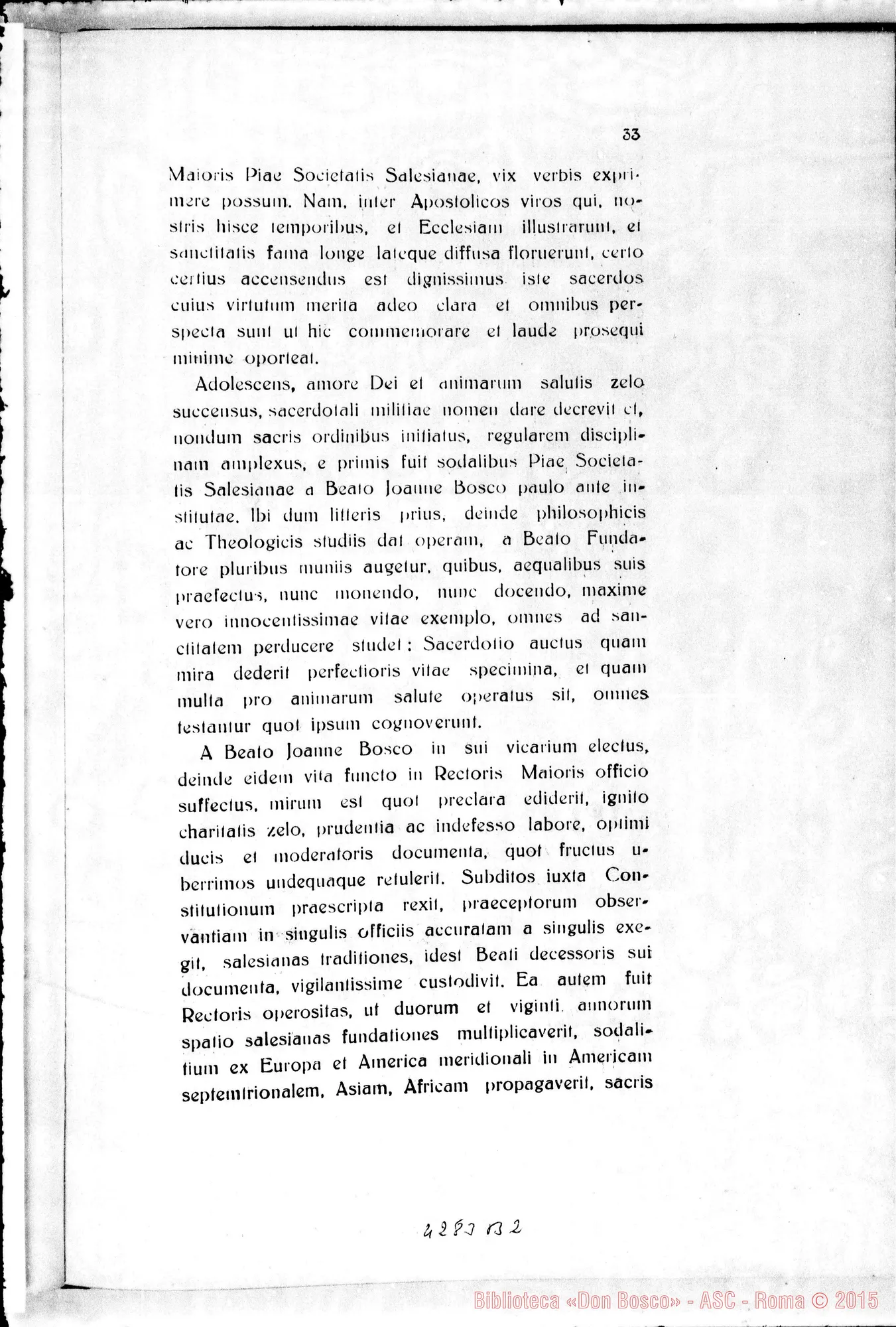 Fotogramma B 2 — Litterae Postulatoriae pro signatura Commissionis Intr. Causae