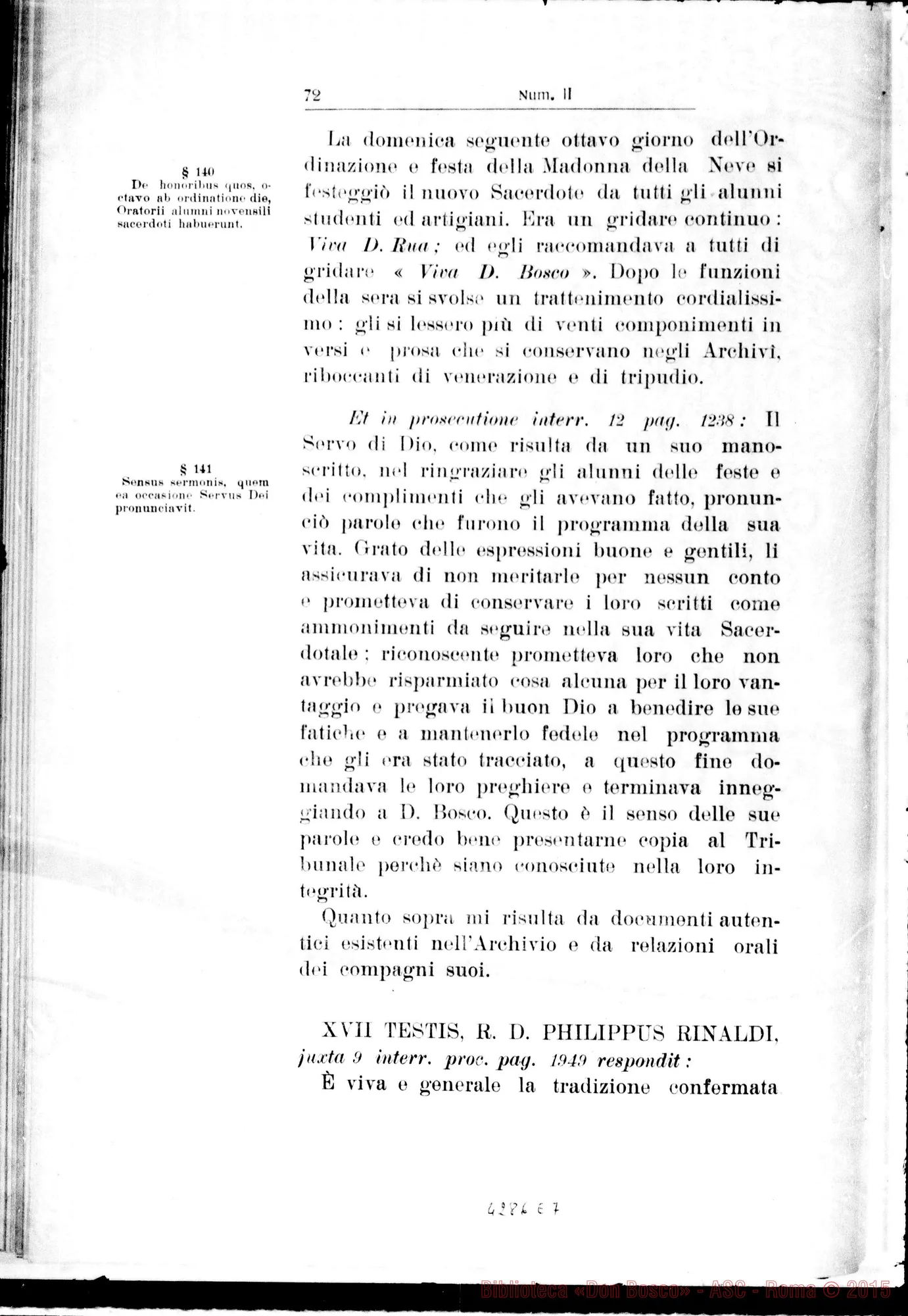 Fotogramma E 7 — De Servi Dei pueritia, adolescentia, etc…