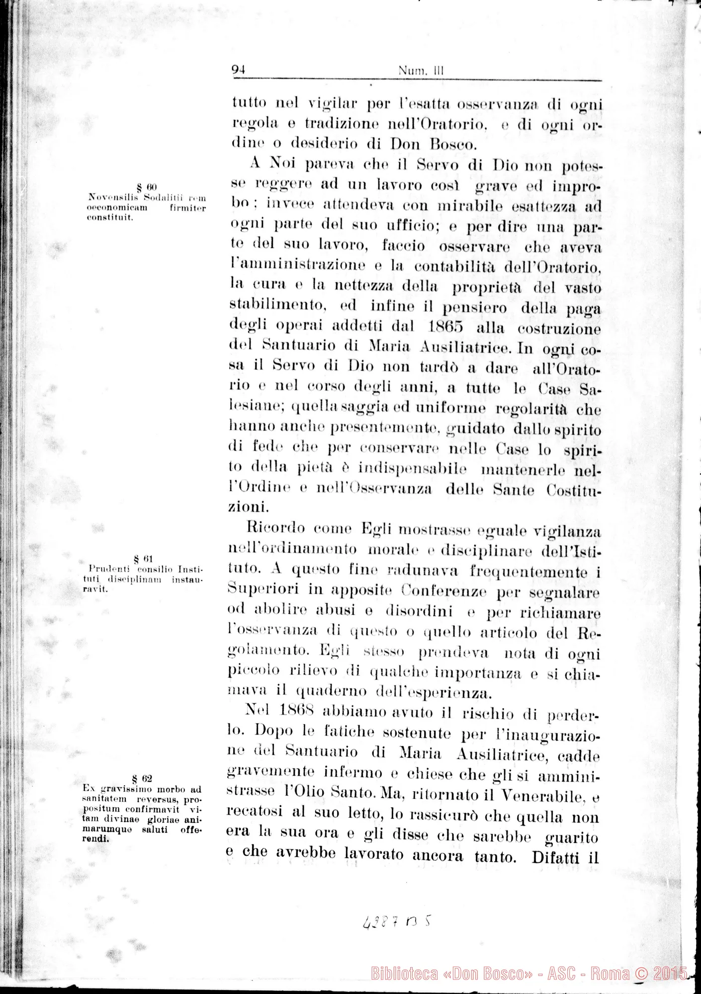 Fotogramma B 5 — 1…De muneribus E sacerdotio Servi Dei Ell… De heroicis virtutibus in genere