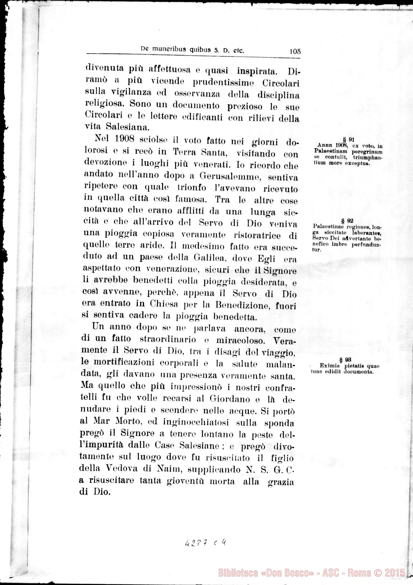 Fotogramma C 4 — 1…De muneribus E sacerdotio Servi Dei Ell… De heroicis virtutibus in genere