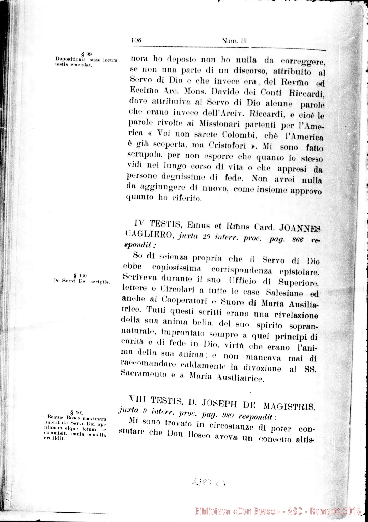 Fotogramma C 7 — 1…De muneribus E sacerdotio Servi Dei Ell… De heroicis virtutibus in genere