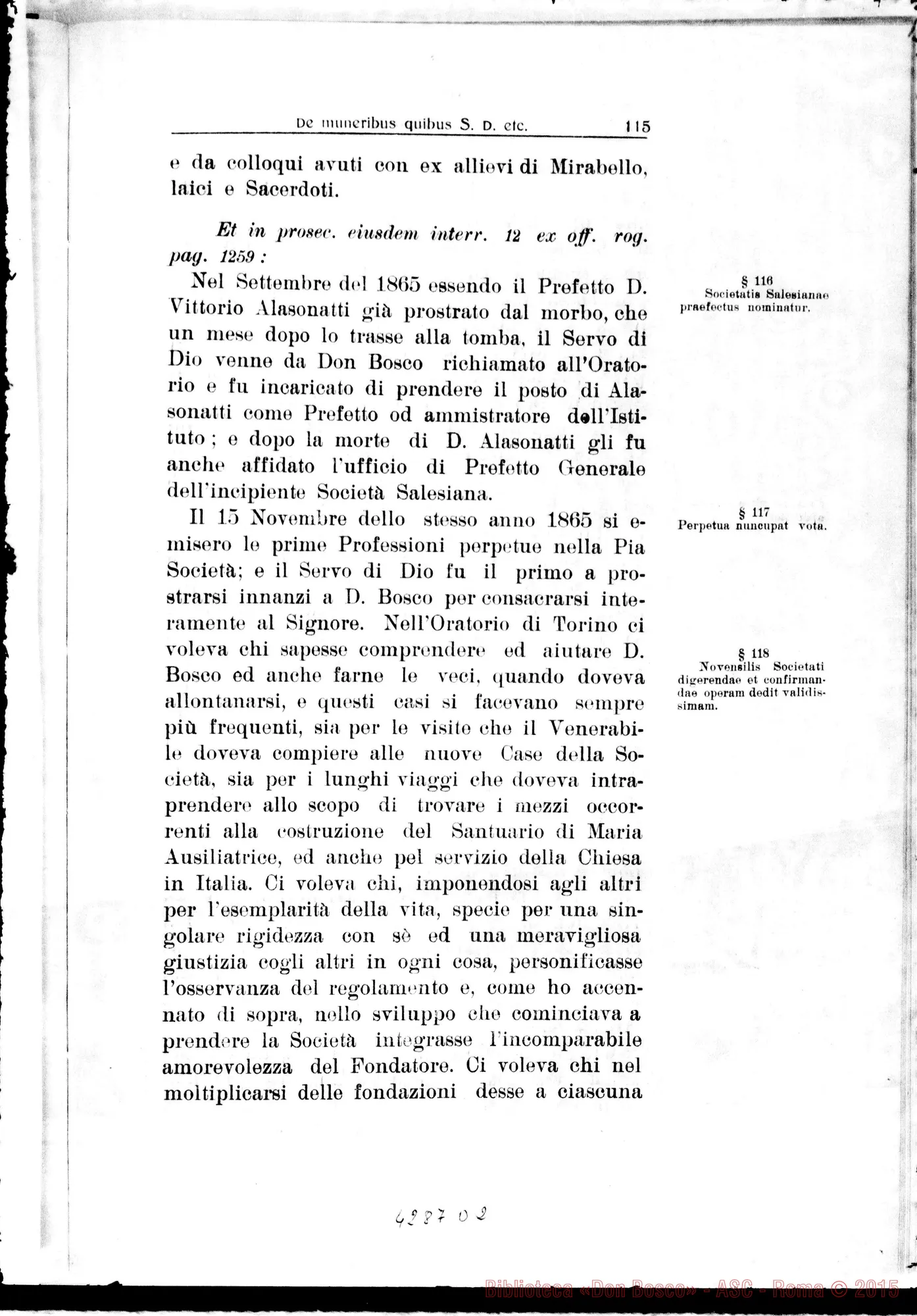 Fotogramma D 2 — 1…De muneribus E sacerdotio Servi Dei Ell… De heroicis virtutibus in genere