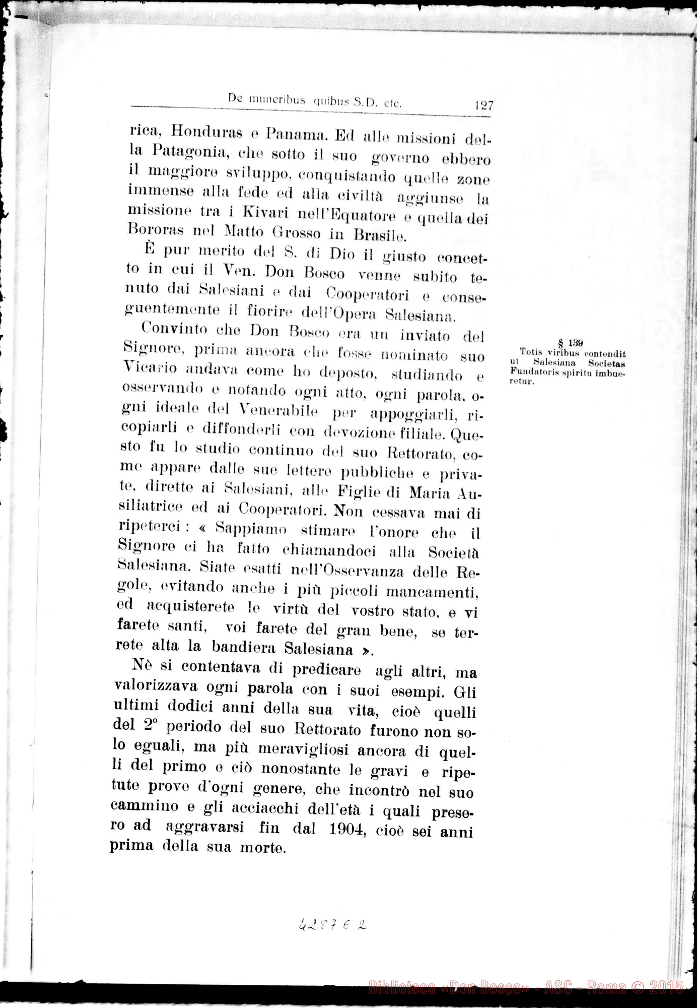 Fotogramma E 2 — 1…De muneribus E sacerdotio Servi Dei Ell… De heroicis virtutibus in genere