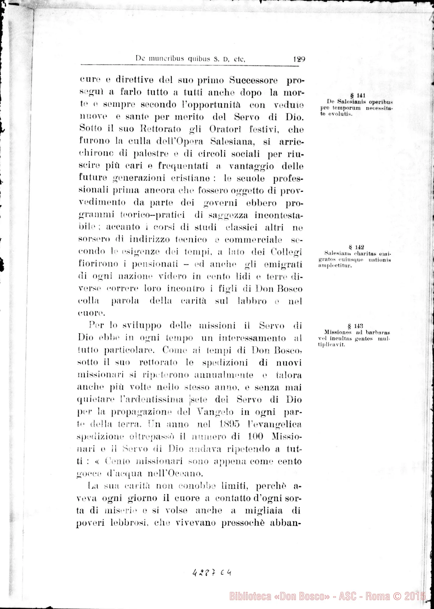 Fotogramma E 4 — 1…De muneribus E sacerdotio Servi Dei Ell… De heroicis virtutibus in genere