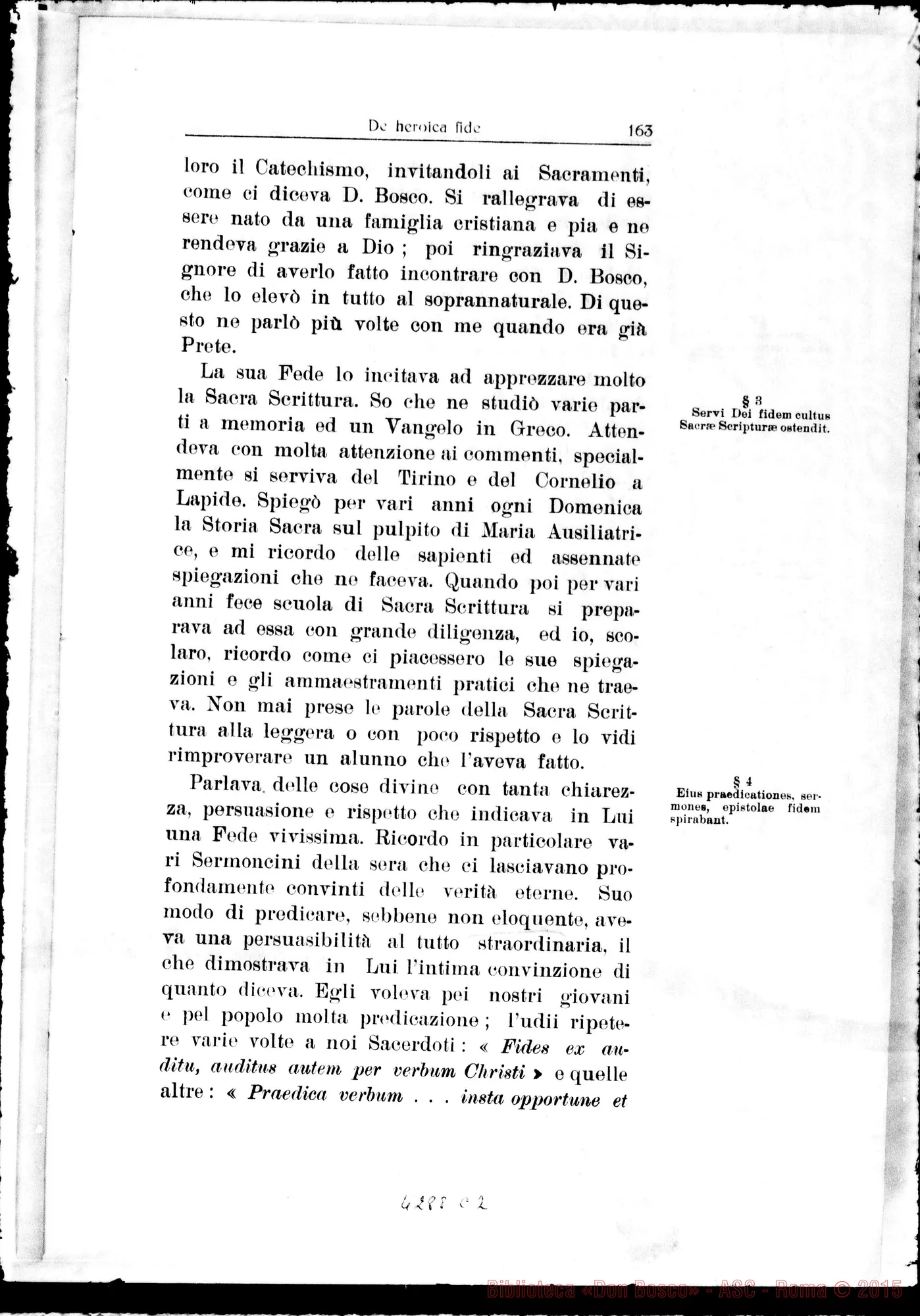Fotogramma C 2 — De heroica Fide